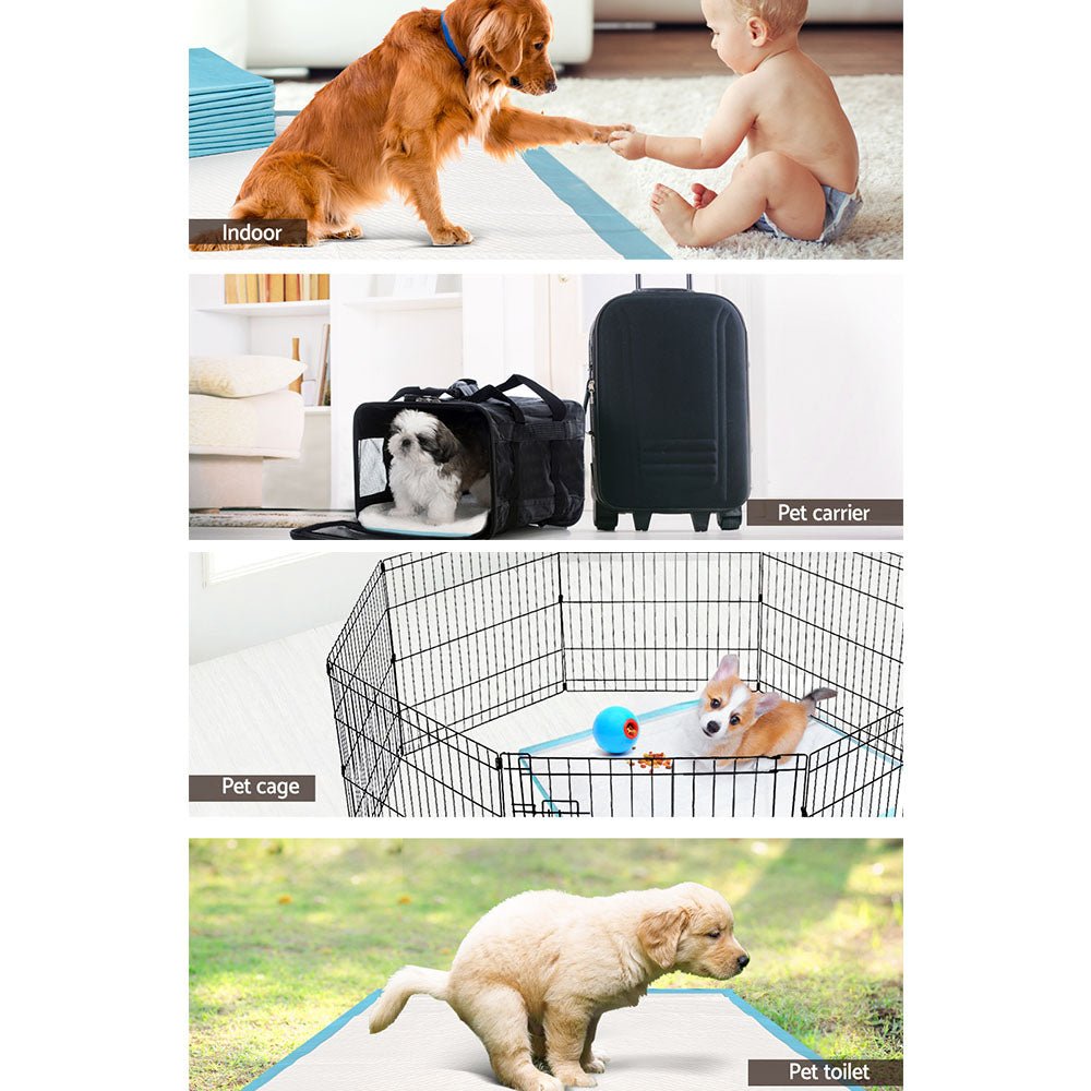 200pcs Puppy Dog Pet Training Pads Cat Toilet 60 x 60cm Super Absorbent Indoor Disposable - DogsDomain.com.au