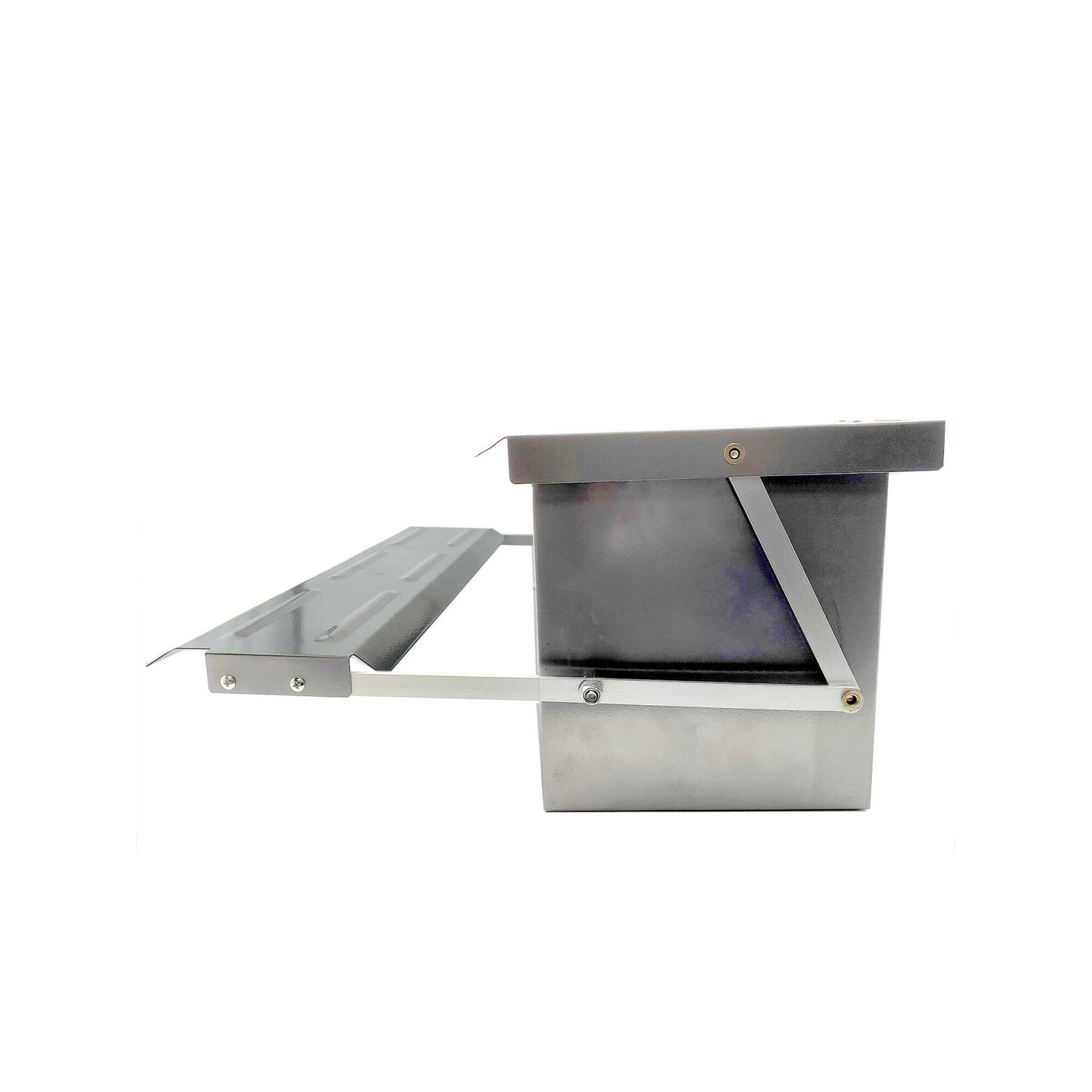 6.5L Automatic Chook Chicken Feeder Poultry Auto Treadle Galvanised Metal Coop - DogsDomain.com.au