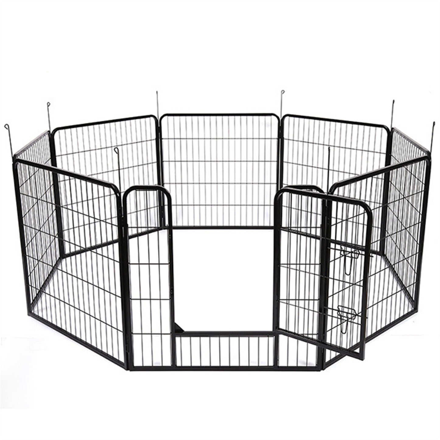 8 Panel Pet Dog Playpen Puppy Exercise Cage Enclosure Fence Foldable Play Pen L - DogsDomain.com.au