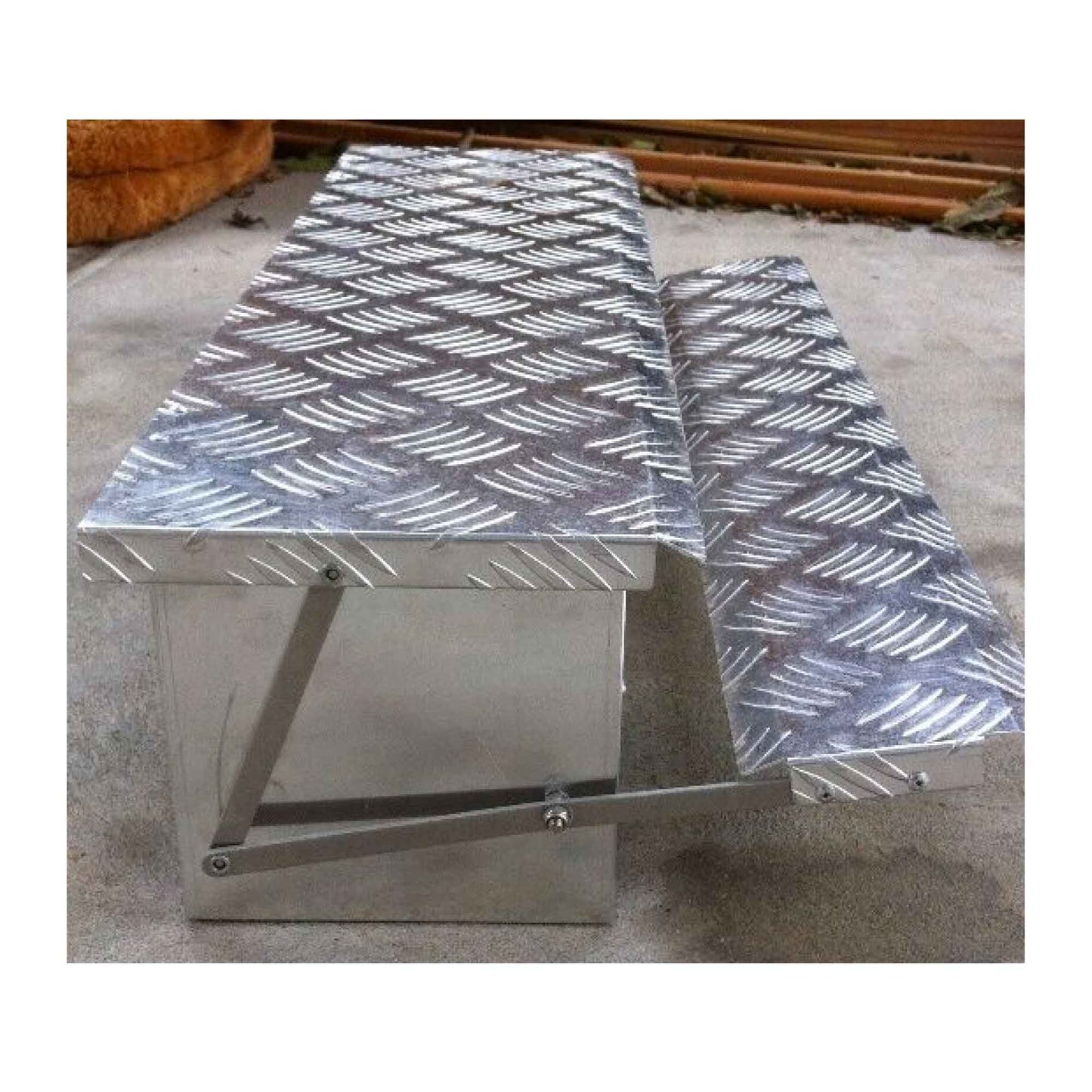 8L Automatic Chook Chicken Feeder Poultry Auto Treadle Embossed Metal Coop - DogsDomain.com.au