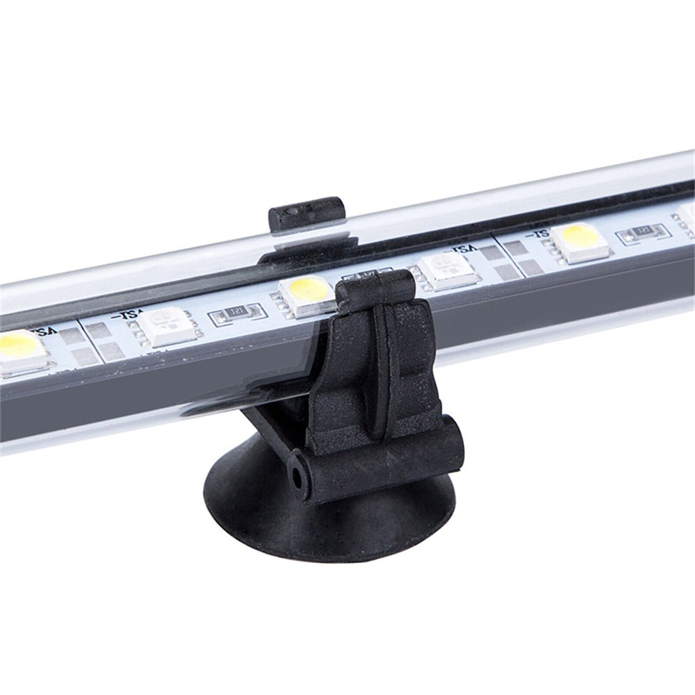 9LED Aquarium Fish Tank LED Light Bar Lamp 18cm Pool Submersible Waterproof Cool White - DogsDomain.com.au