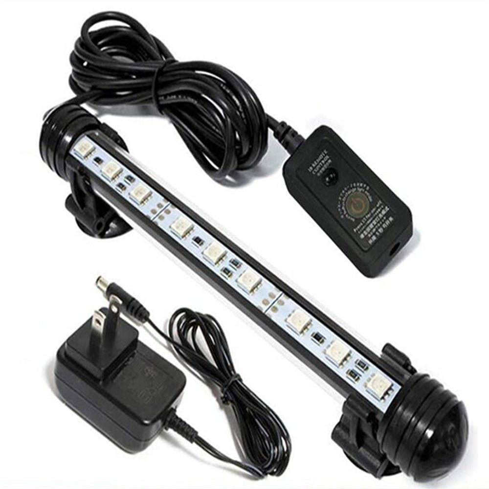 9LED Aquarium Fish Tank LED Light Bar Lamp 18cm Pool Submersible Waterproof Cool White - DogsDomain.com.au