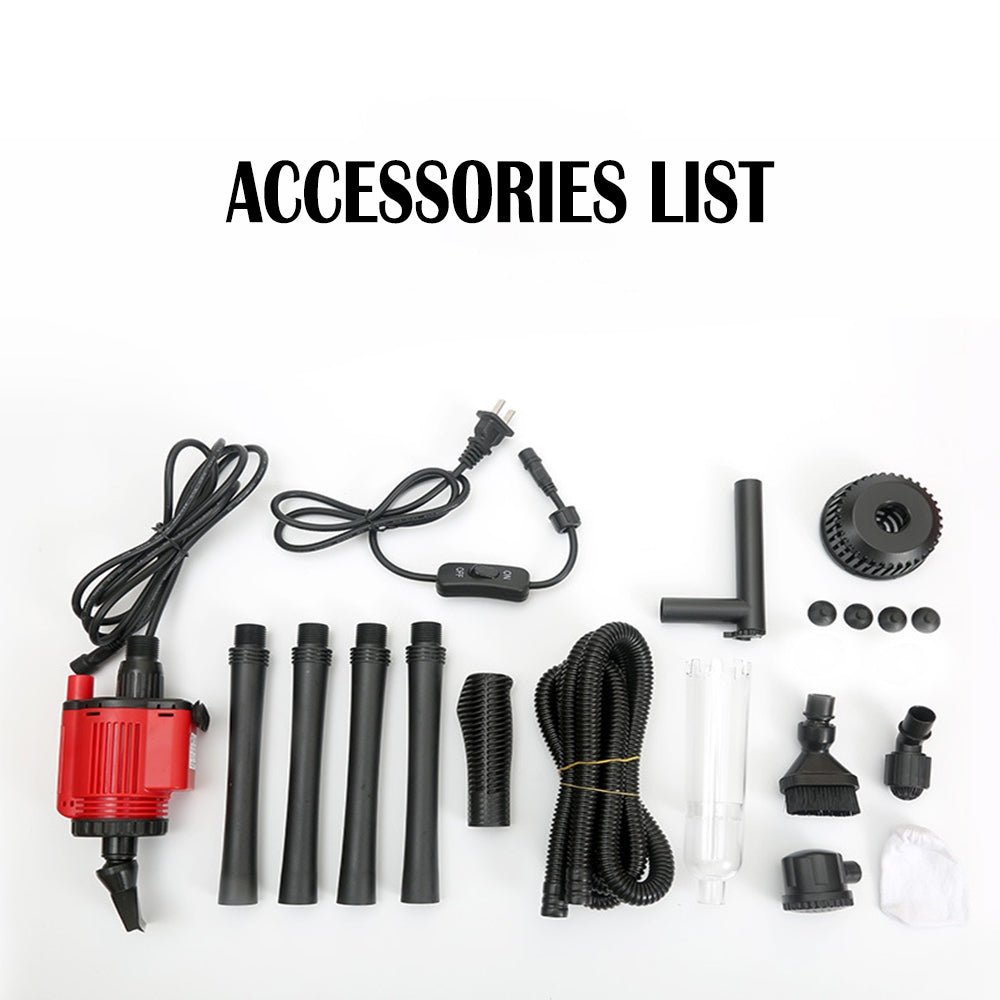 Aquarium Electric Siphon Pump Vacuum Cleaner Fish Tank Clean Water Change Gravel - DogsDomain.com.au