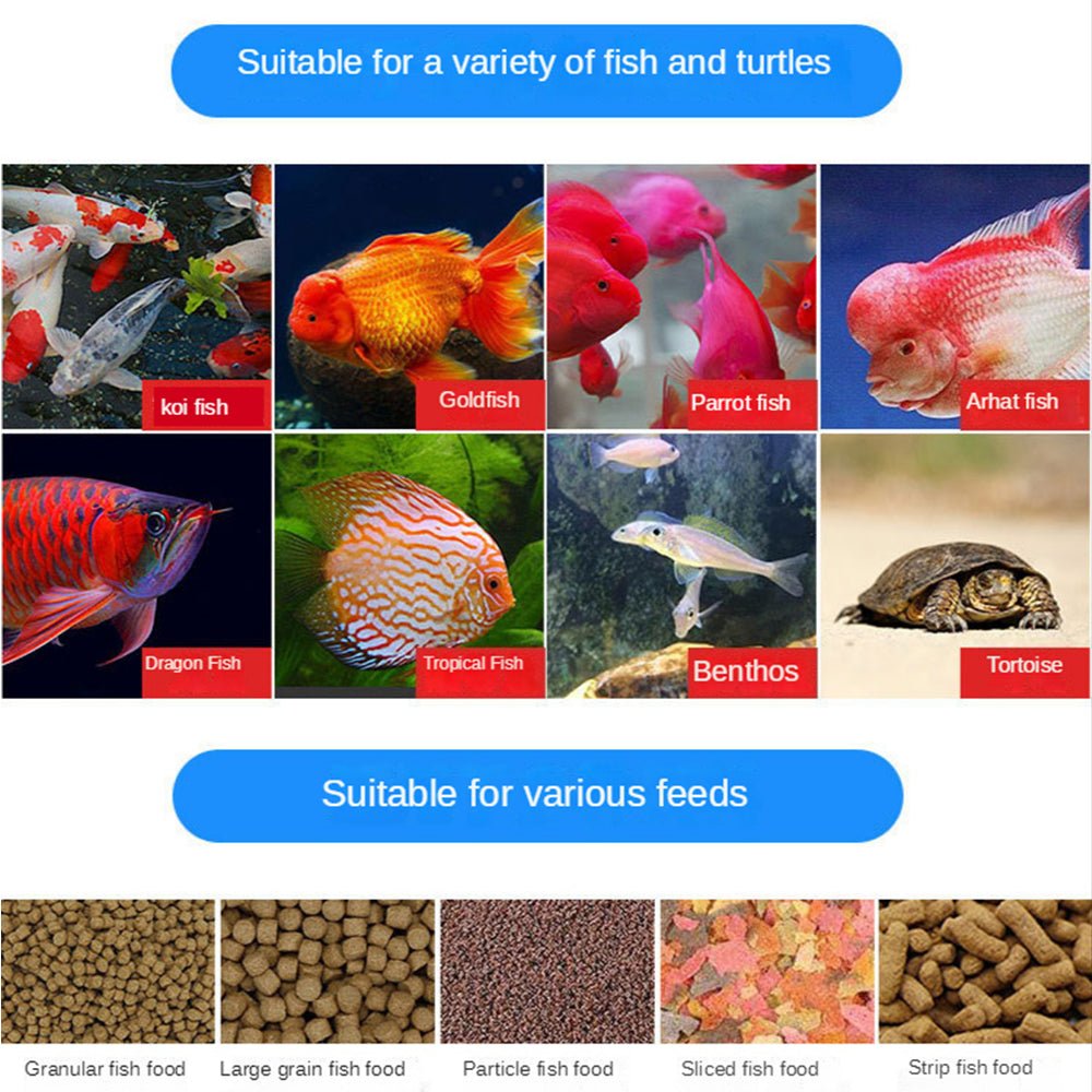 Automatic LCD Fish Feeder Smart Auto Food Dispenser Feeding Timer Aquarium Tank - DogsDomain.com.au