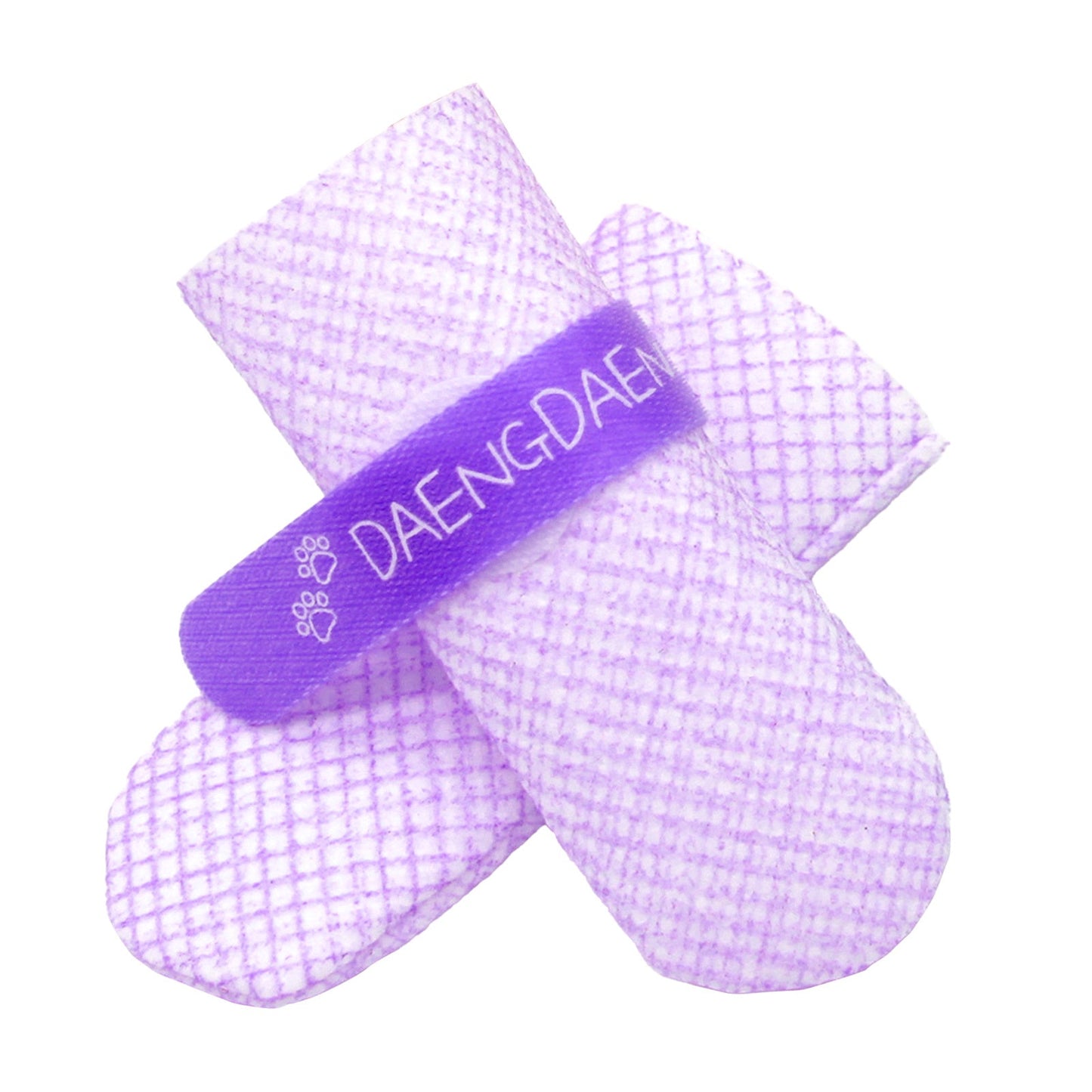 Daeng Daeng Shoes 28pc M Violet Dog Shoes Waterproof Disposable Boots Anti-Slip Socks - DogsDomain.com.au