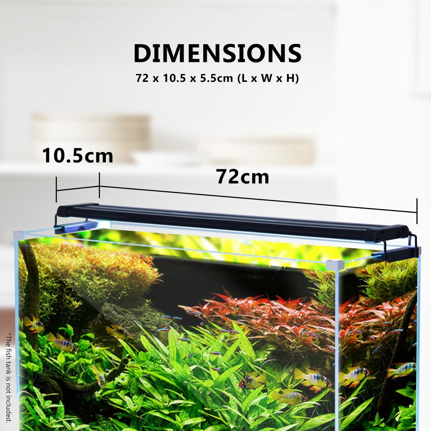 Dynamic Power 18W Aquarium Blue White LED Light for Tank 75-95cm - DogsDomain.com.au