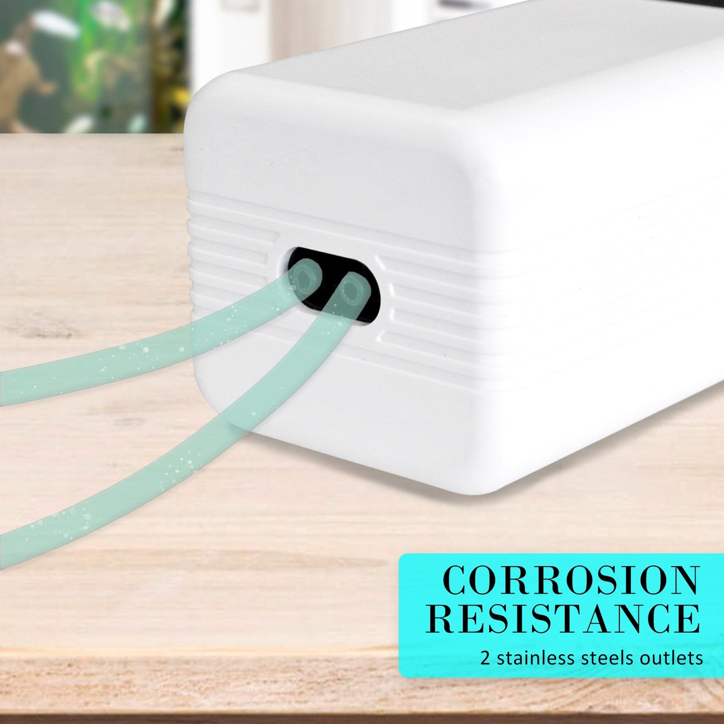 Dynamic Power Aquarium Air Pump Oxygen Hydroponic 2 Outlet 180L/H 4W - DogsDomain.com.au