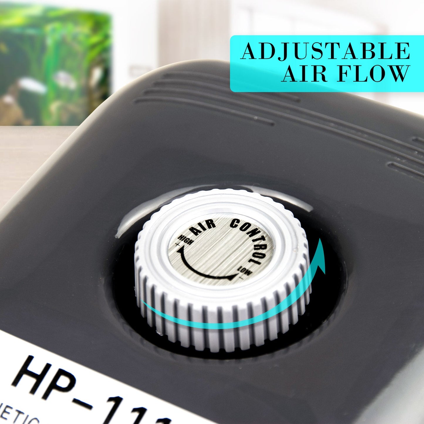 Dynamic Power Aquarium Air Pump Oxygen Hydroponic 4 Outlet 360L/H 13W - DogsDomain.com.au