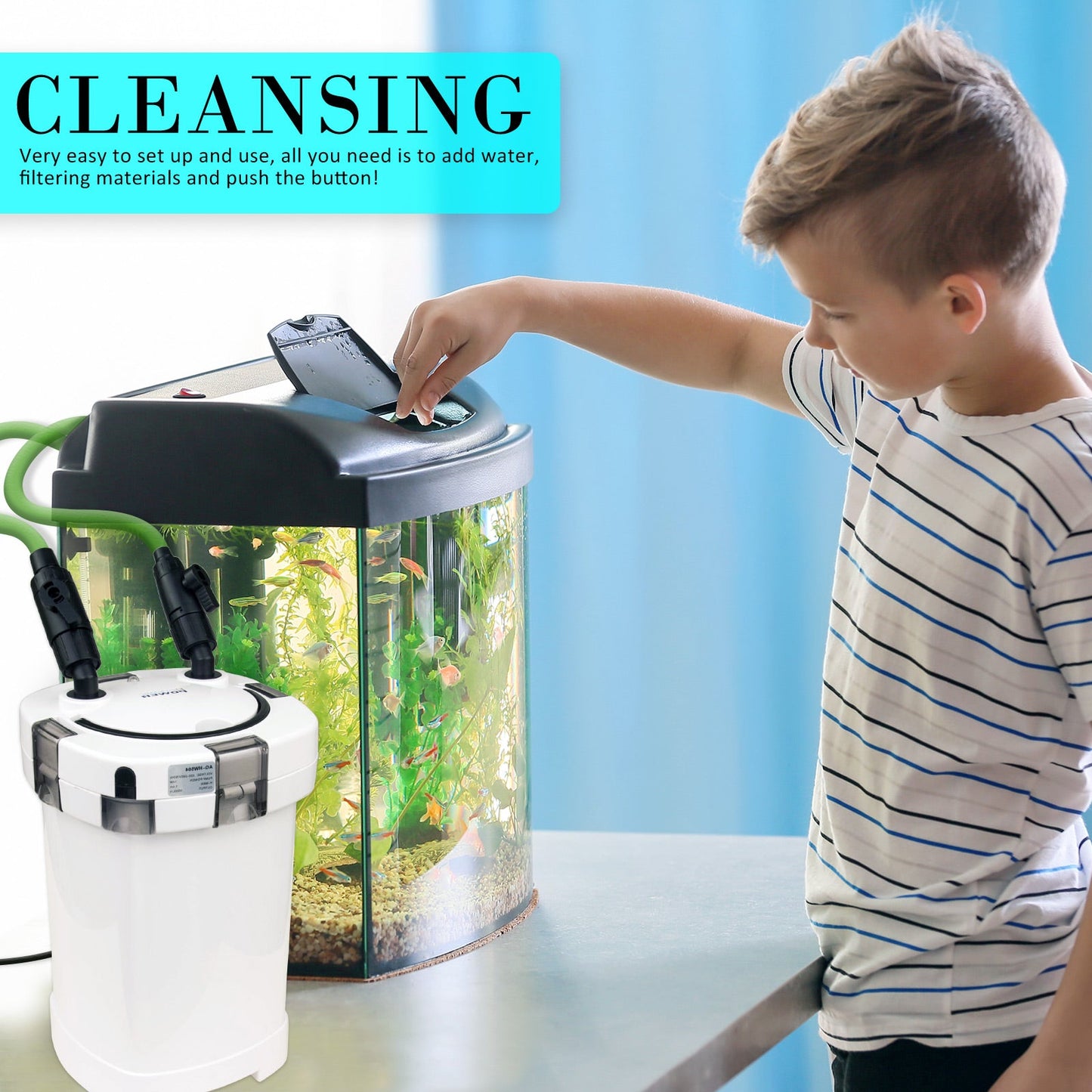 Dynamic Power Aquarium External Canister Filter 1000L/H - DogsDomain.com.au