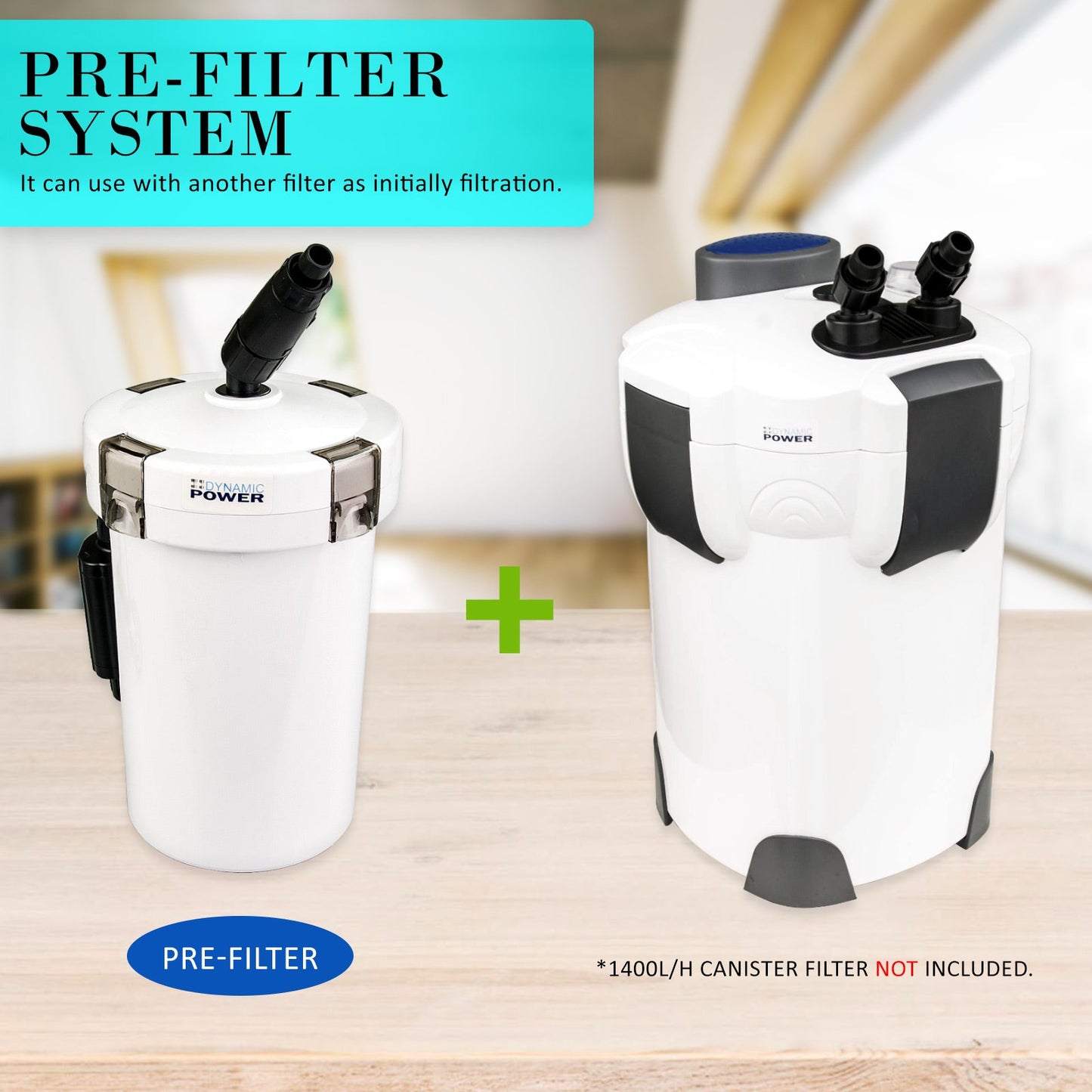 Dynamic Power Aquarium External Canister Filter 400L/H - DogsDomain.com.au