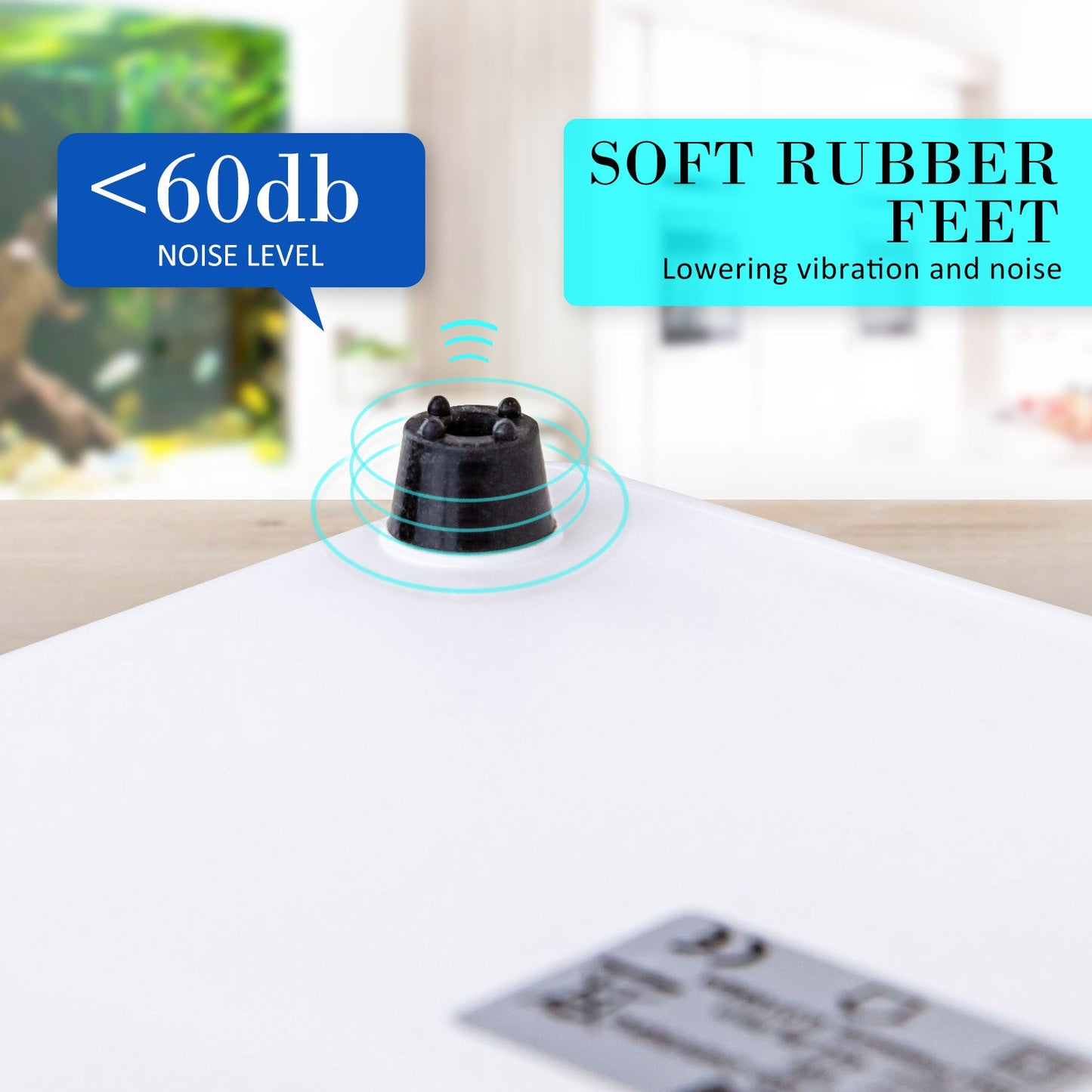 Dynamic Power White Aquarium Air Pump Oxygen Hydroponic 4 Outlet 670L/H 8W - DogsDomain.com.au