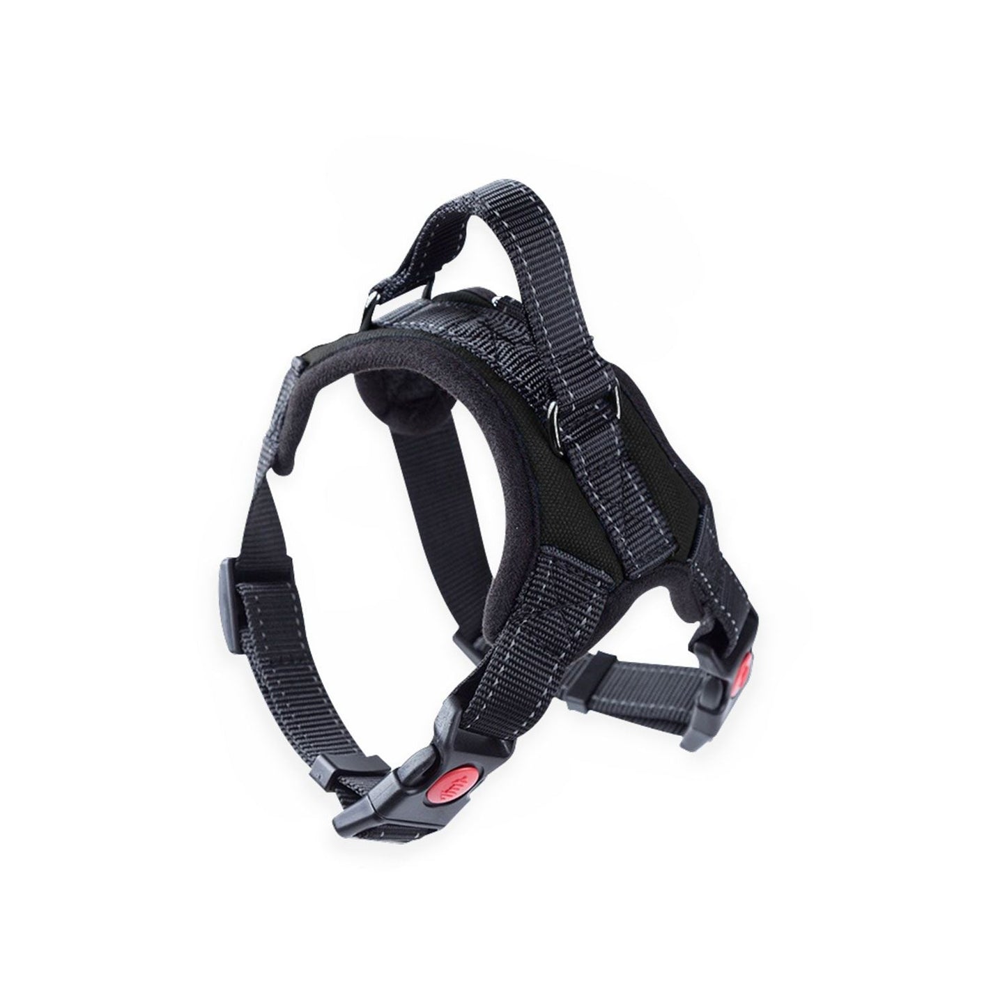 FLOOFI Dog Harness XXL Size (Black) FI-PC-165-XL - DogsDomain.com.au