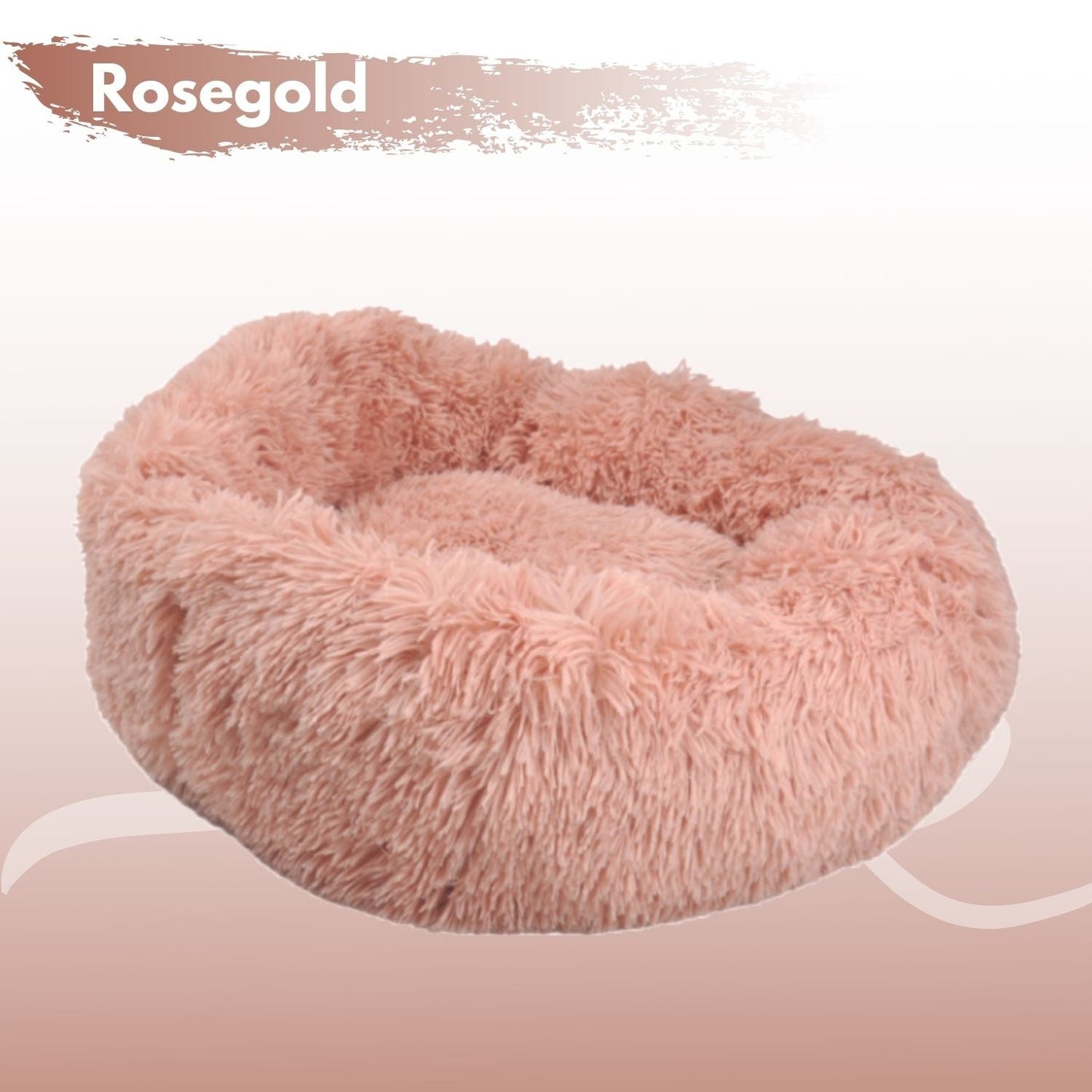 Floofi Pet Bed 70cm (Rose Gold) PT-PB-127-XL - DogsDomain.com.au