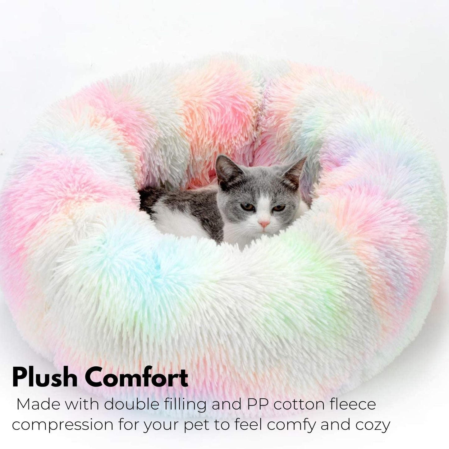 Floofi Pet Bed 70cm (Rose Gold) PT-PB-127-XL - DogsDomain.com.au