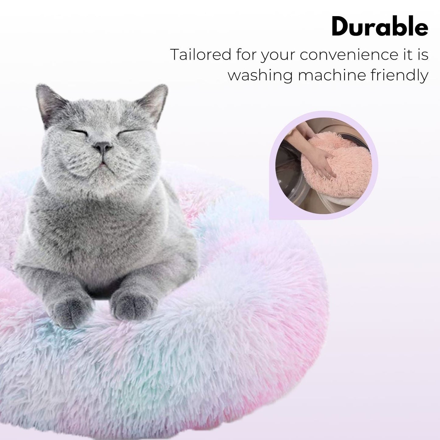 Floofi Pet Bed 70cm (Rose Gold) PT-PB-127-XL - DogsDomain.com.au