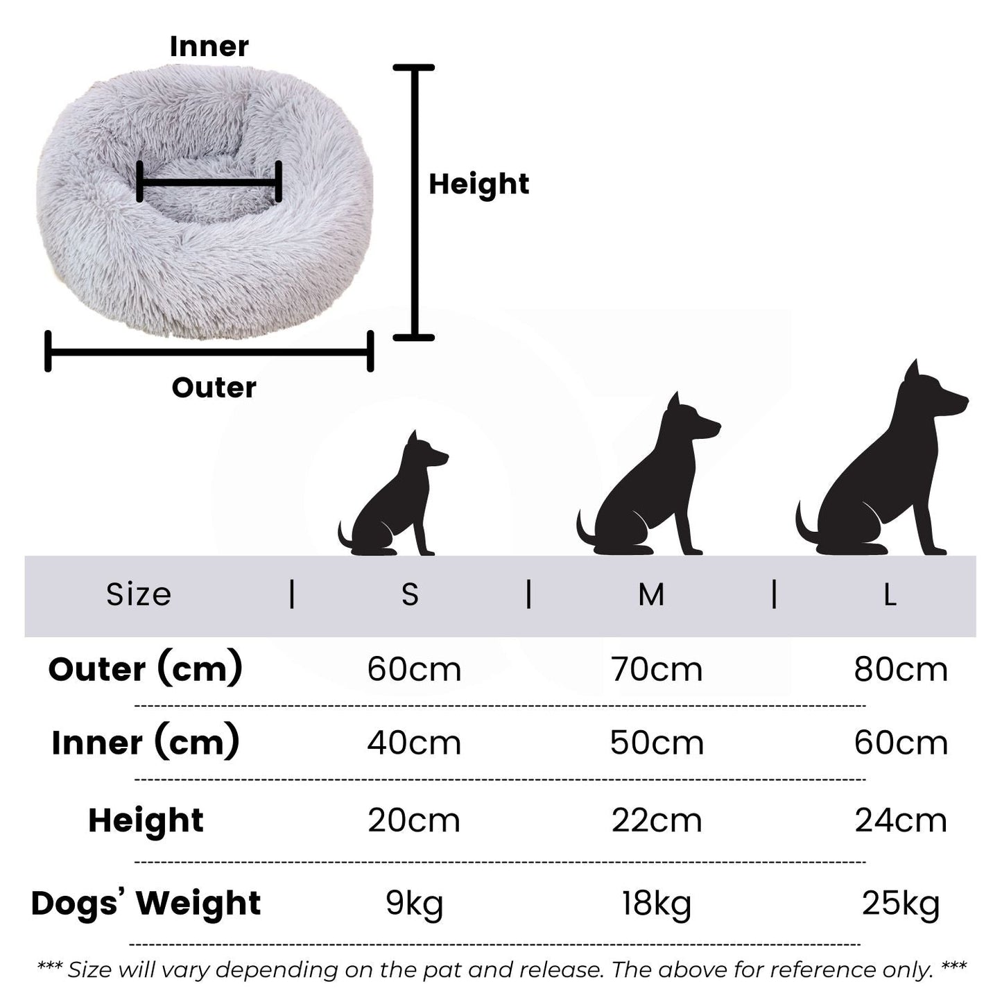 Floofi Pet Bed 70cm (Rose Gold) PT-PB-127-XL - DogsDomain.com.au