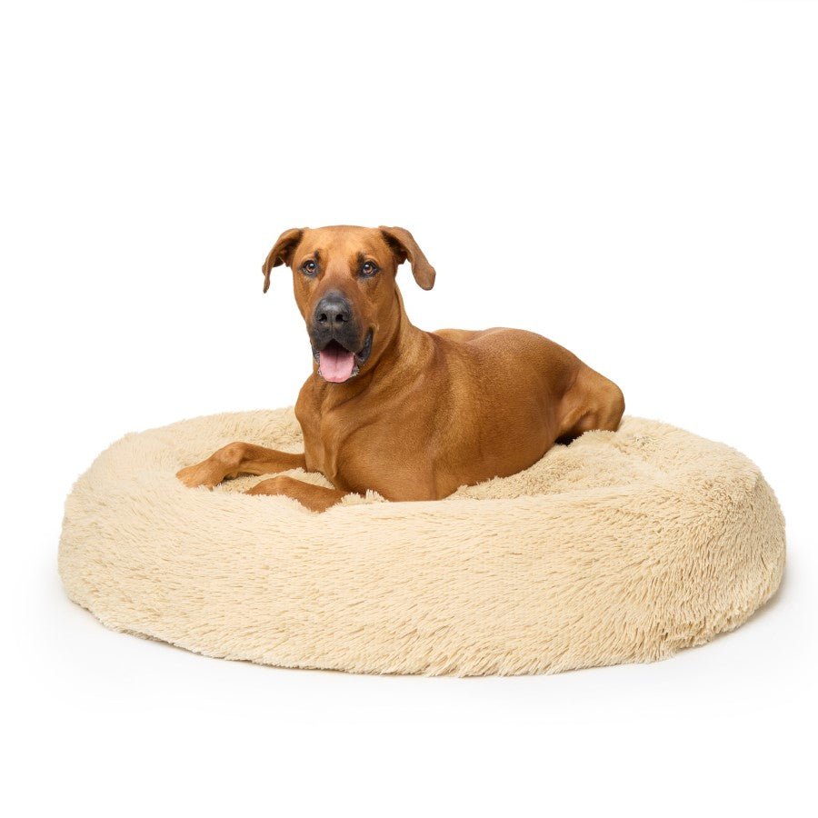 Fur King Nap Time" Calming Dog Bed - XL -Brindle" - DogsDomain.com.au