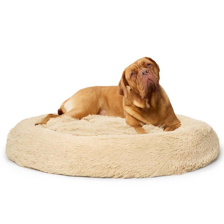 Fur King Nap Time" Calming Dog Bed - XXL -Brindle" - DogsDomain.com.au