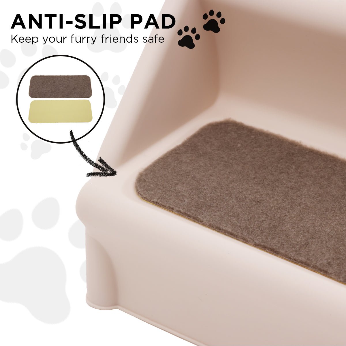 Furtastic 50cm Foldable Step Ladder Stairs - DogsDomain.com.au