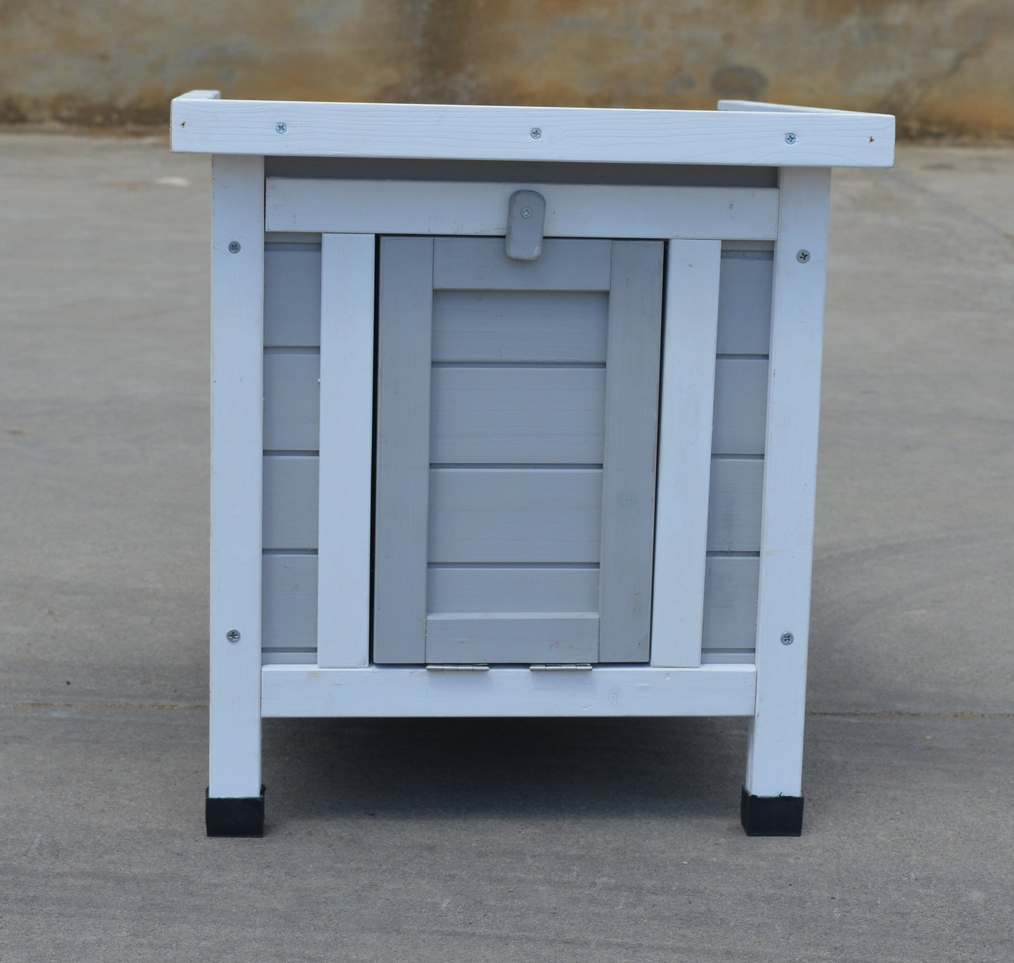 Grey Small Chicken Coop Rabbit Hutch Ferret Cage Guinea Pig Dog Cat Nesting Box - DogsDomain.com.au