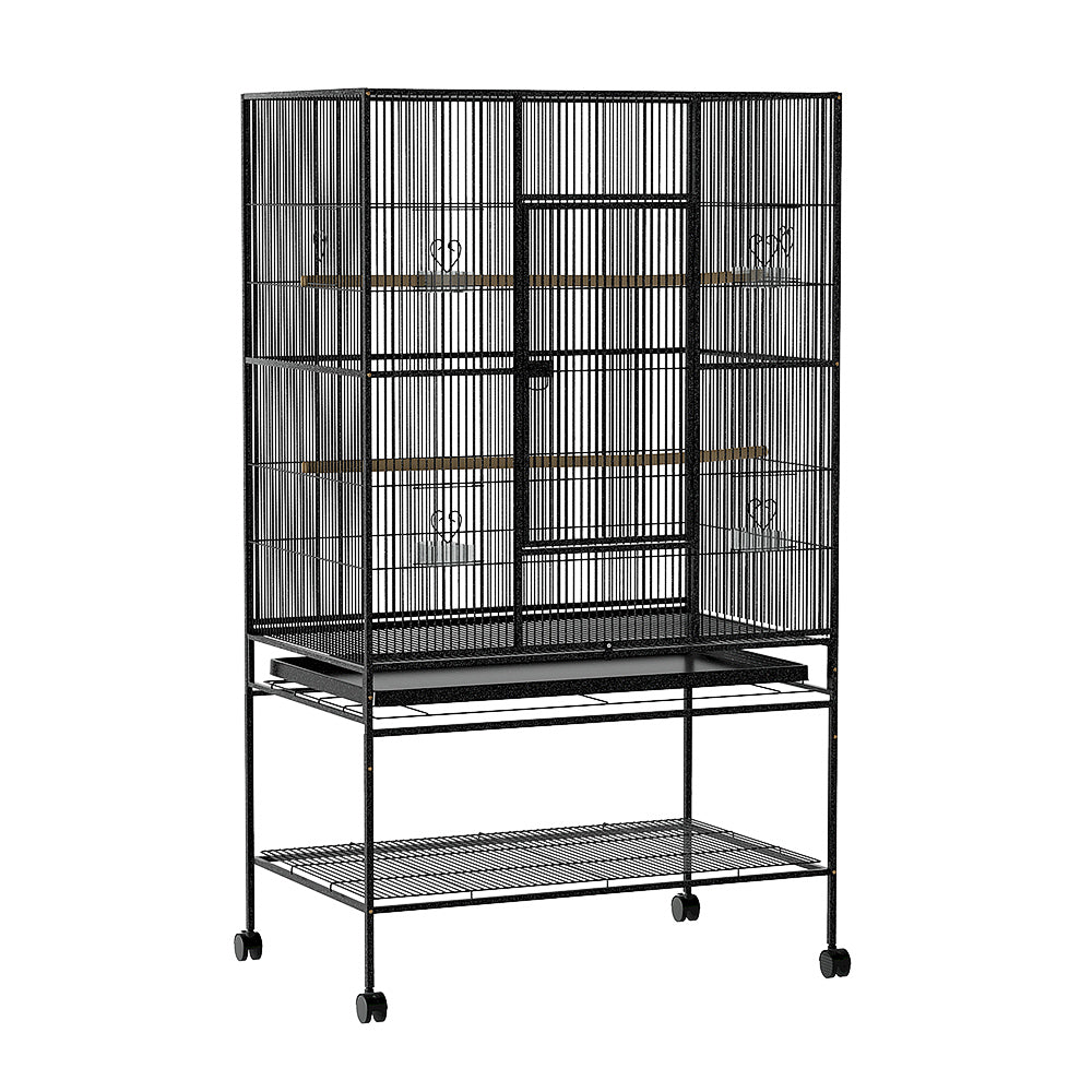 i.Pet Bird Cage Pet Cages Aviary 137CM Large Travel Stand Budgie Parrot Toys - DogsDomain.com.au