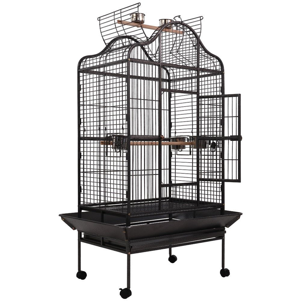 i.Pet Bird Cage Pet Cages Aviary 168CM Large Travel Stand Budgie Parrot Toys - DogsDomain.com.au