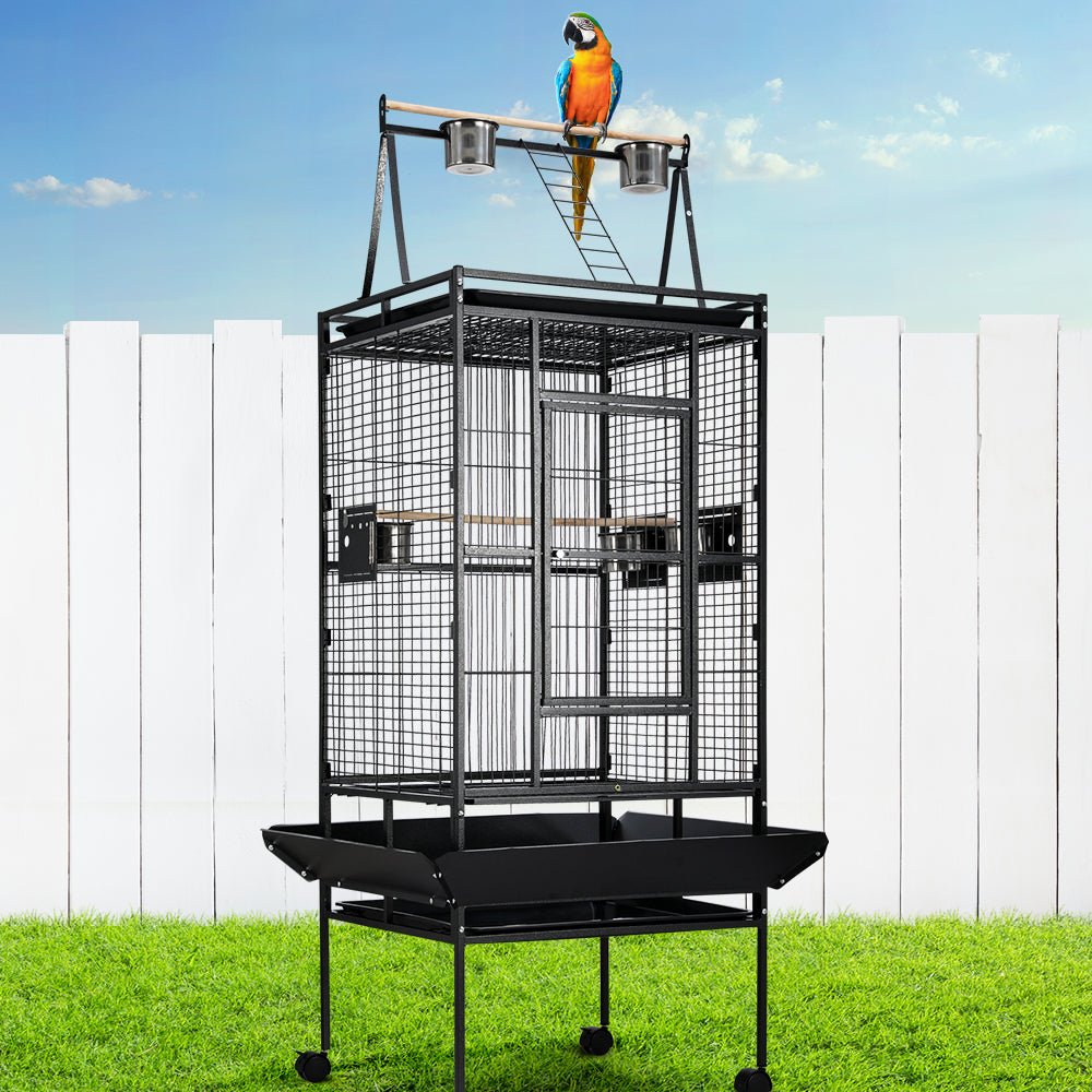 i.Pet Bird Cage Pet Cages Aviary 173CM Large Travel Stand Budgie Parrot Toys - DogsDomain.com.au