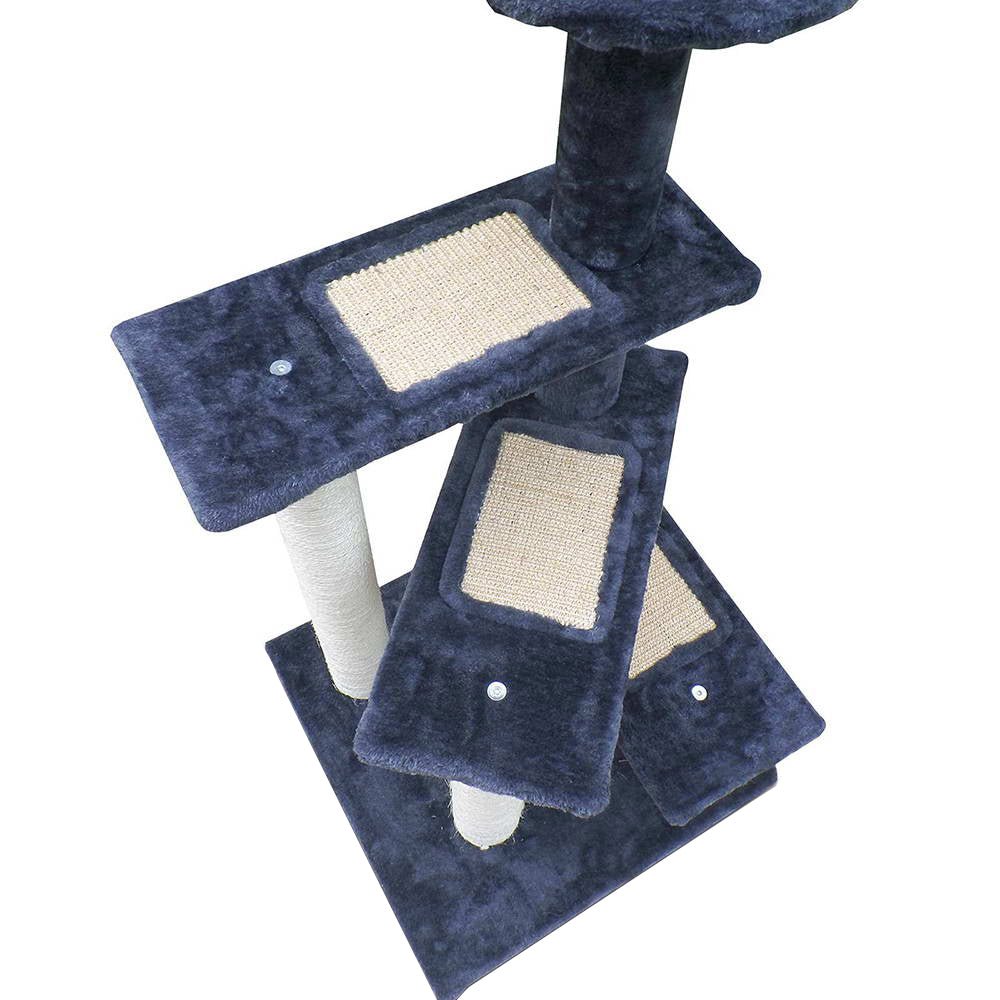 i.Pet Cat Tree 100cm Trees Scratching Post Scratcher Tower Condo House Furniture Wood Steps - DogsDomain.com.au