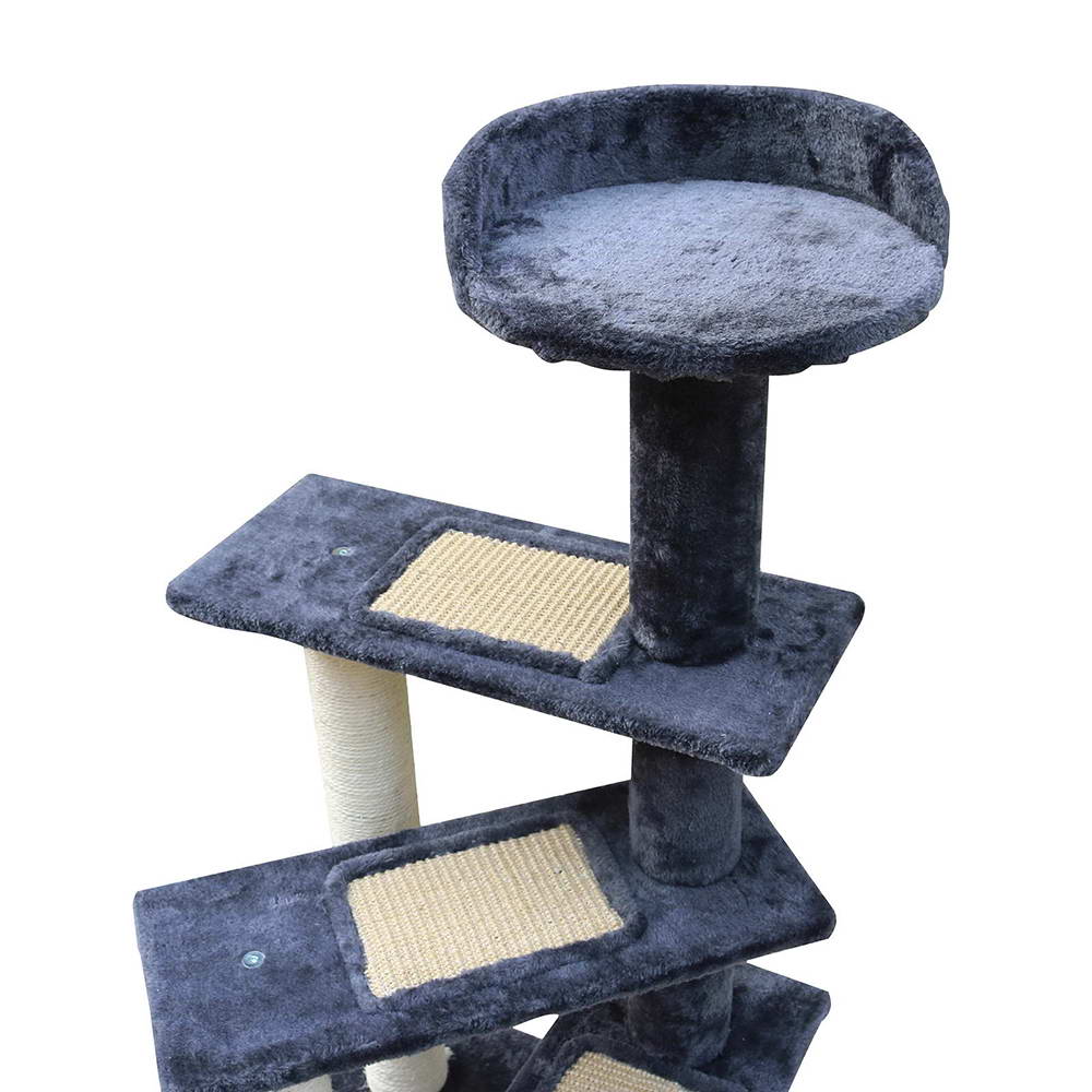 i.Pet Cat Tree 100cm Trees Scratching Post Scratcher Tower Condo House Furniture Wood Steps - DogsDomain.com.au