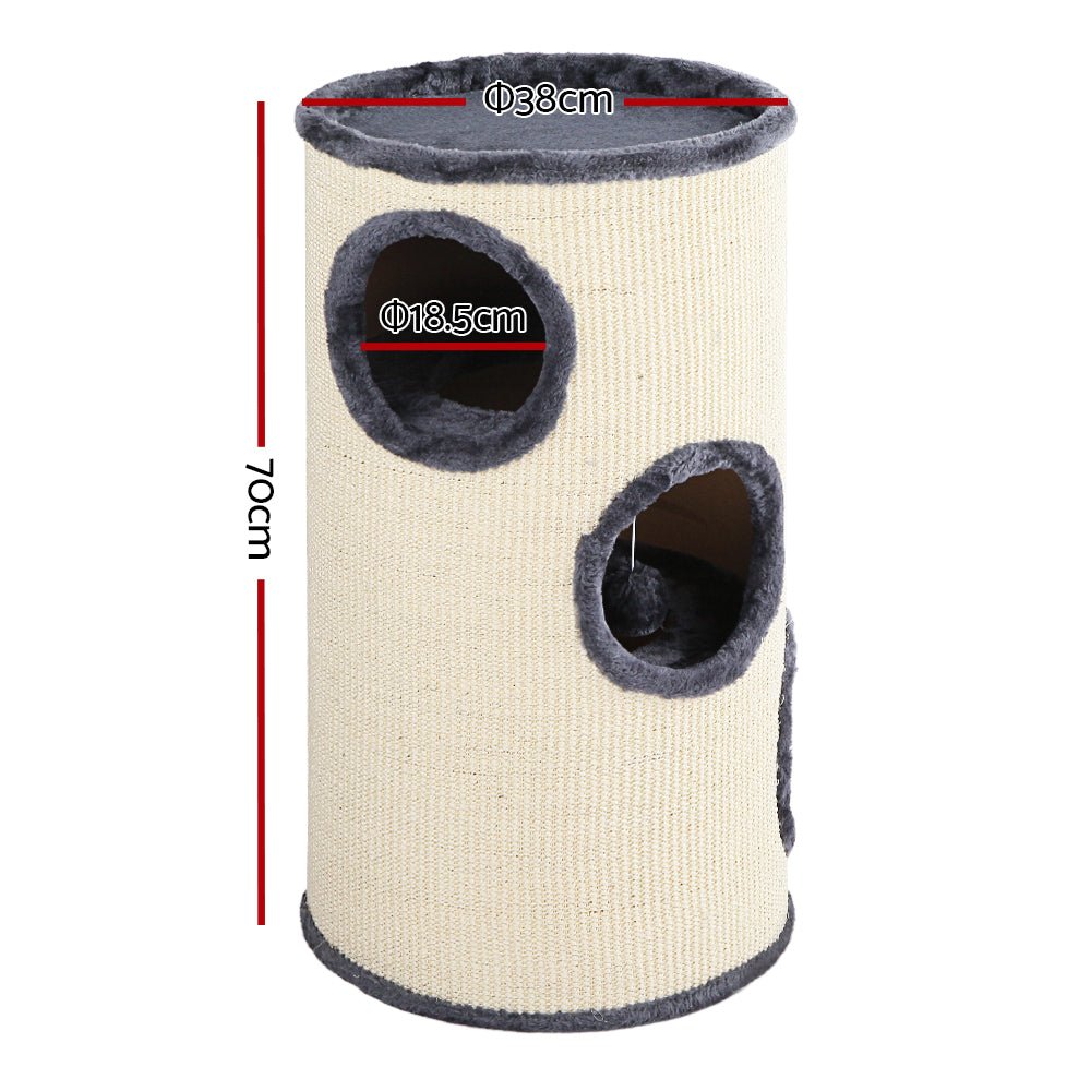 i.Pet Cat Tree Trees Scratching Post Scratcher Tower Condo House 70cm - DogsDomain.com.au