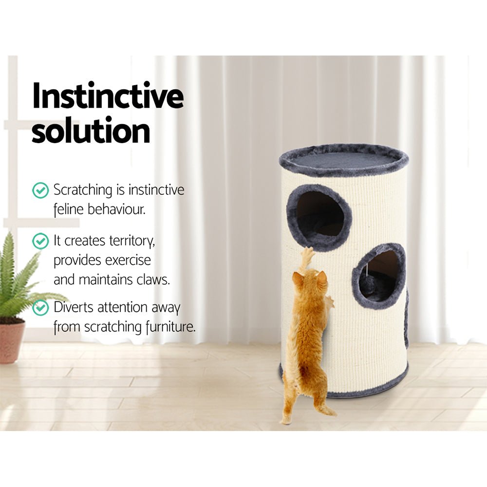 i.Pet Cat Tree Trees Scratching Post Scratcher Tower Condo House 70cm - DogsDomain.com.au