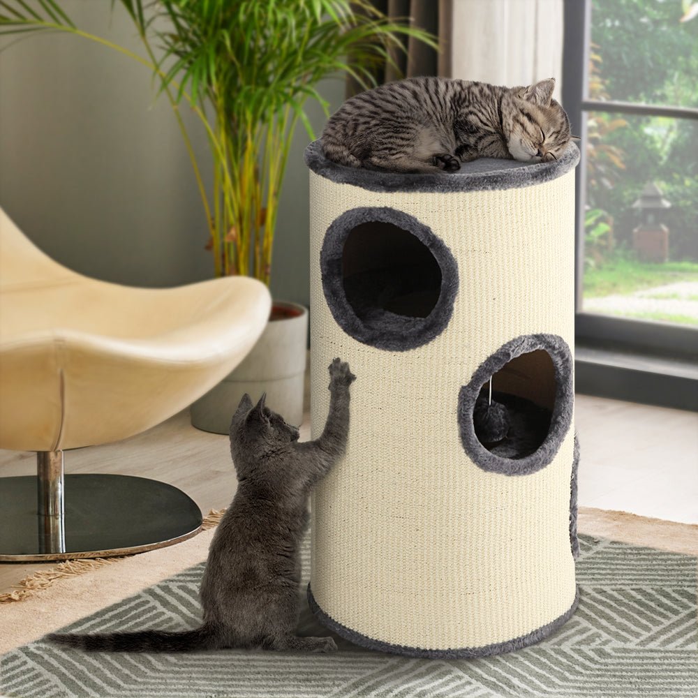 i.Pet Cat Tree Trees Scratching Post Scratcher Tower Condo House 70cm - DogsDomain.com.au