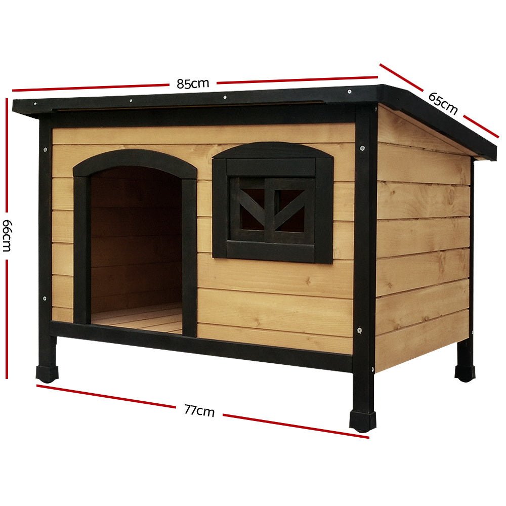 i.Pet Dog Kennel Kennels Outdoor Wooden Pet House Cabin Puppy Large L Outside - DogsDomain.com.au