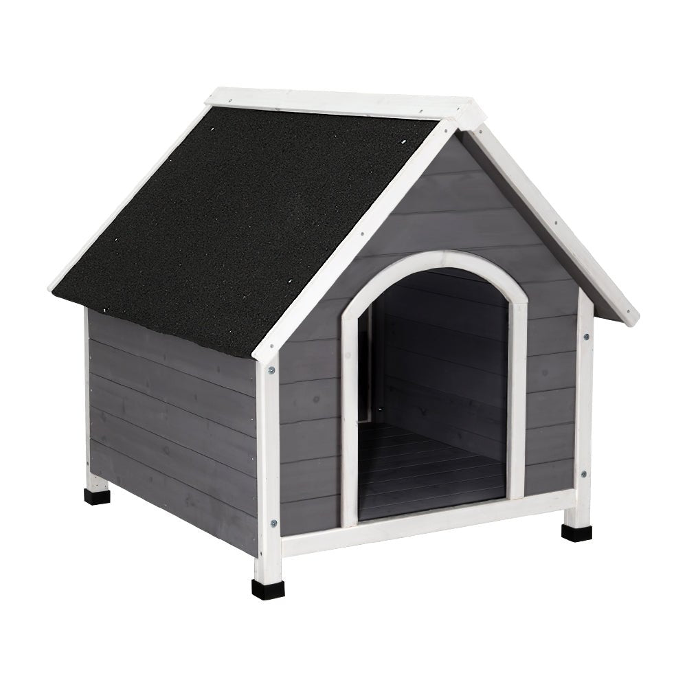 i.Pet Dog Kennel Outdoor Wooden Indoor Puppy Pet House Weatherproof XL Large - DogsDomain.com.au