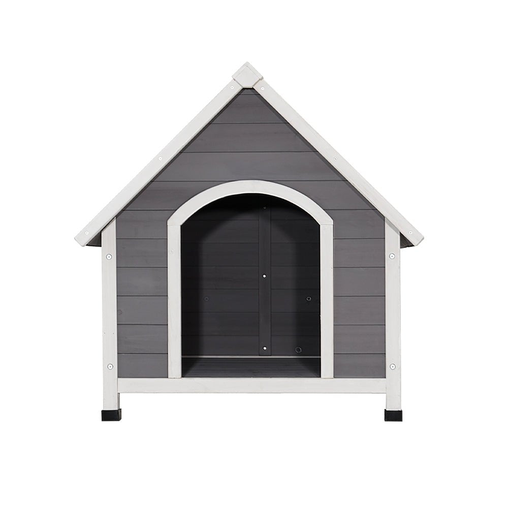 i.Pet Dog Kennel Outdoor Wooden Indoor Puppy Pet House Weatherproof XL Large - DogsDomain.com.au