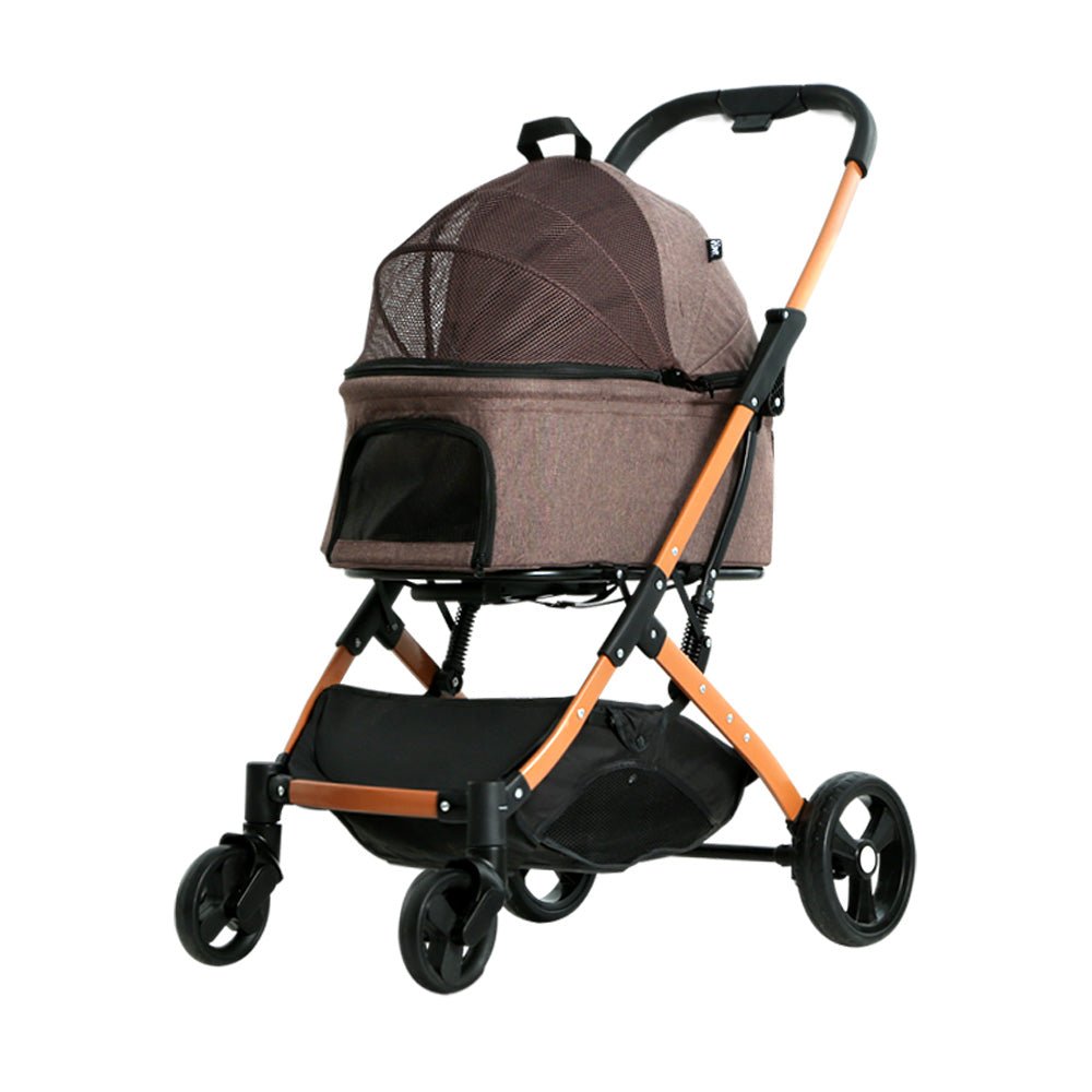 i.Pet Pet Stroller Dog Pram Large Cat Carrier Travel Pushchair Foldable 4 Wheels - DogsDomain.com.au
