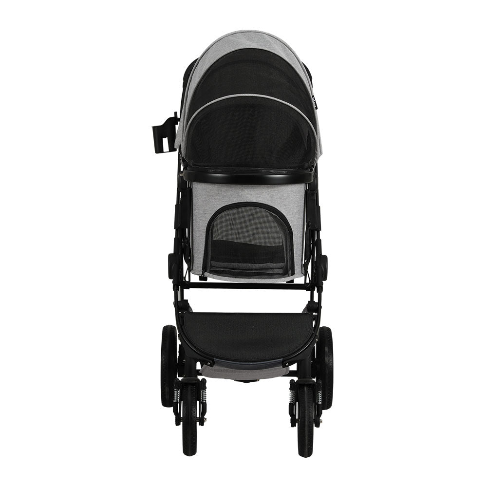 i.Pet Pet Stroller Pram Large Dog Cat Carrier Travel Pushchair Foldable 4 Wheels - DogsDomain.com.au