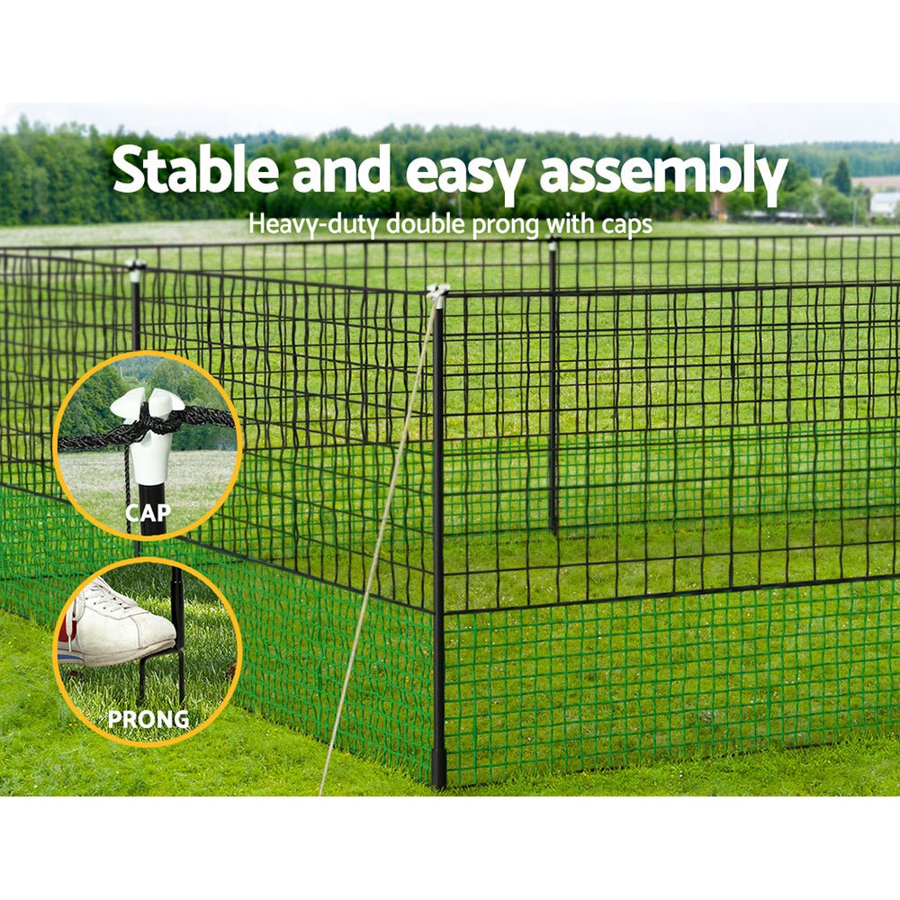 i.Pet Poultry Chicken Fence Netting Electric wire Ducks Goose Coop 25Mx125CM - DogsDomain.com.au