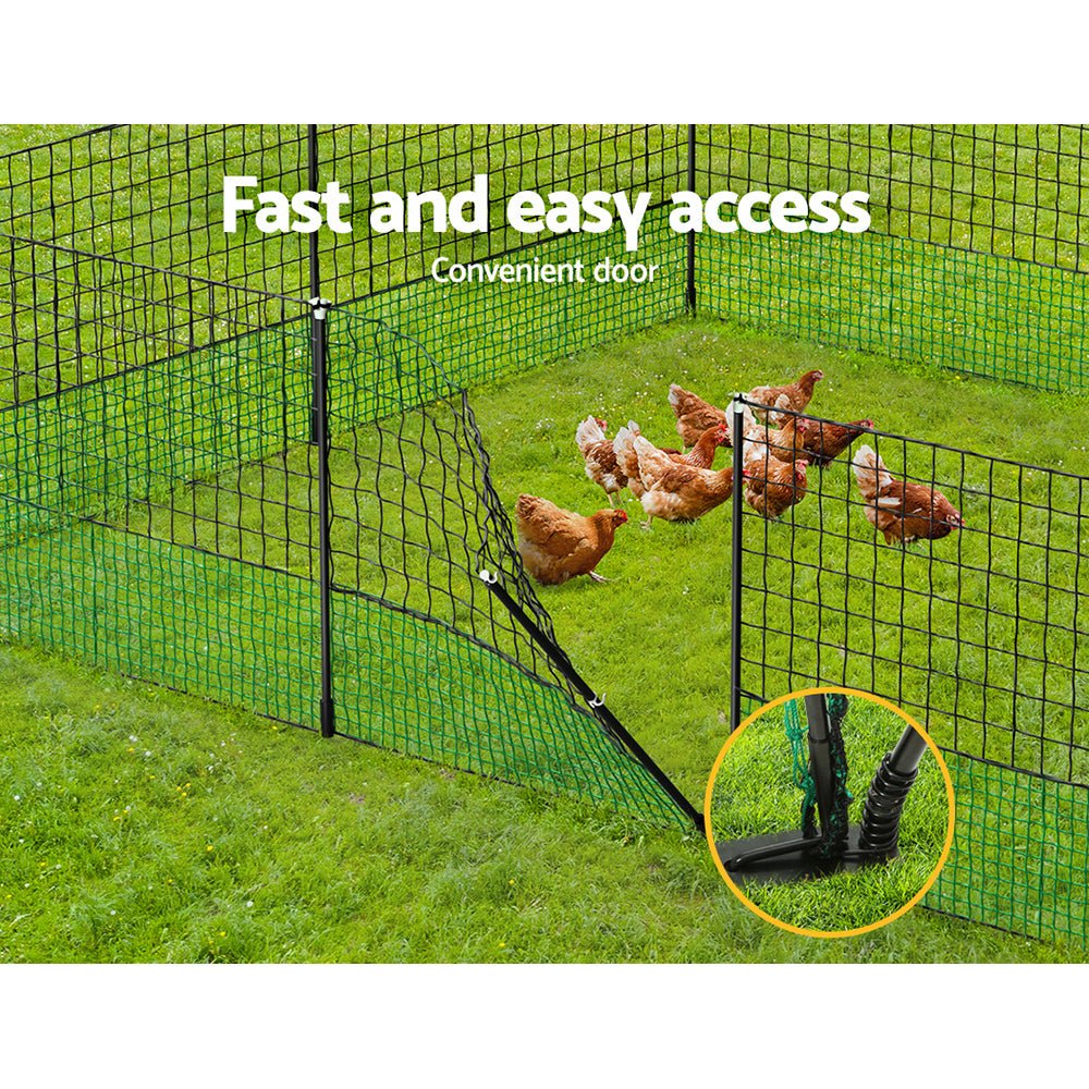 i.Pet Poultry Chicken Fence Netting Electric wire Ducks Goose Coop 25Mx125CM - DogsDomain.com.au