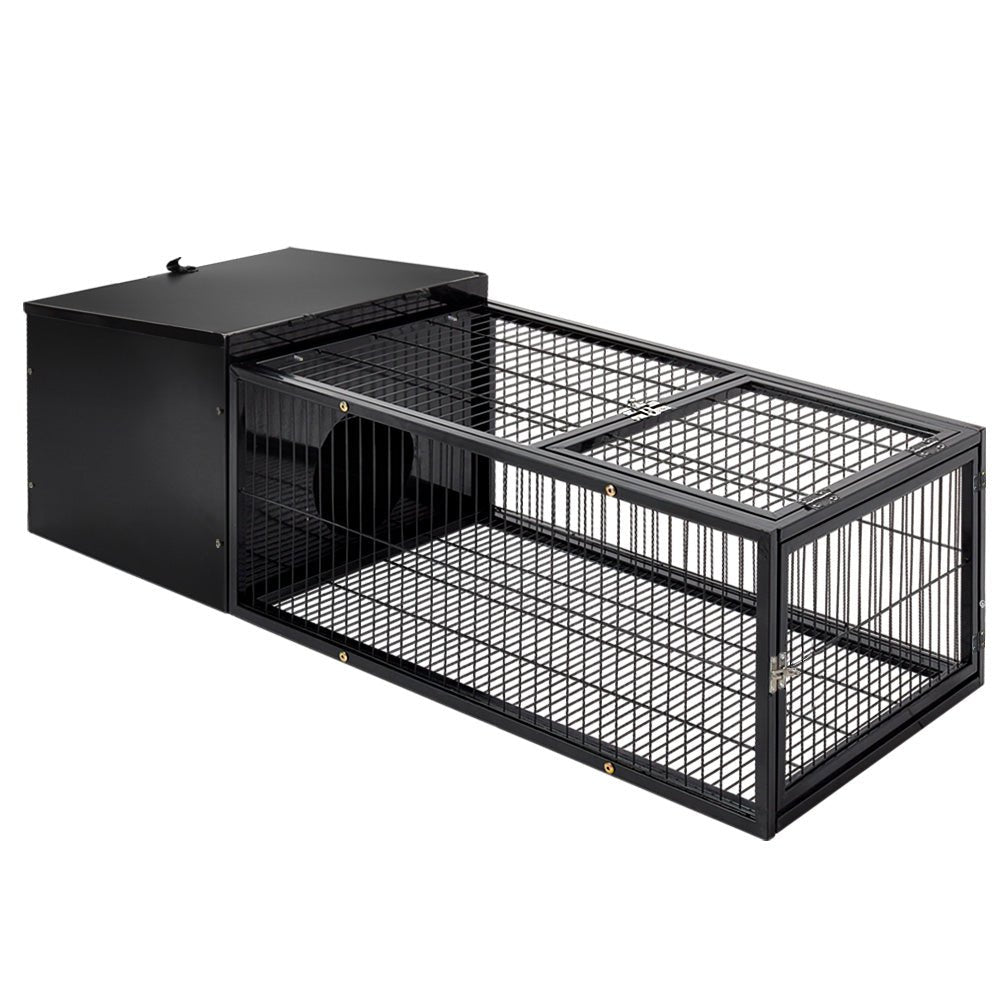 i.Pet Rabbit Cage Hutch Cages Indoor Outdoor Hamster Enclosure Pet Metal Carrier 122CM Length - DogsDomain.com.au
