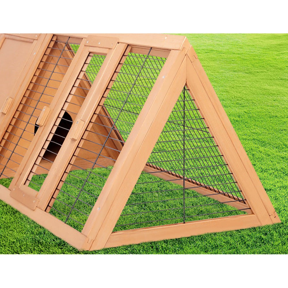 i.Pet Rabbit Hutch Wooden Chicken Coop Pet Hutch 119cm x 51cm x 44cm - DogsDomain.com.au