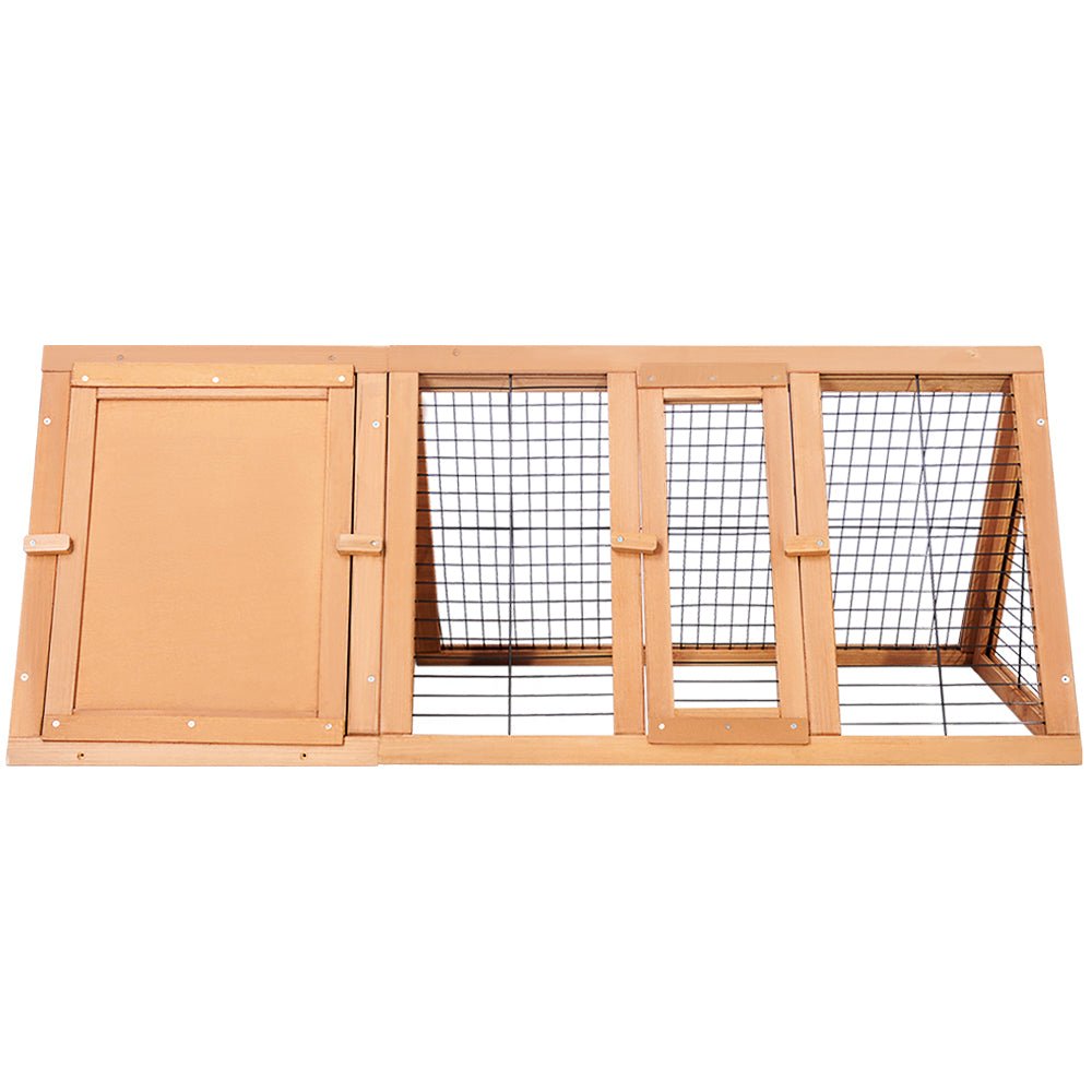 i.Pet Rabbit Hutch Wooden Chicken Coop Pet Hutch 119cm x 51cm x 44cm - DogsDomain.com.au