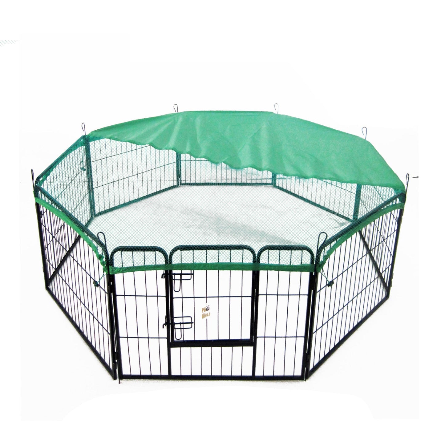Paw Mate Pet Playpen Heavy Duty 31in 8 Panel Foldable Dog Cage + Cover - DogsDomain.com.au
