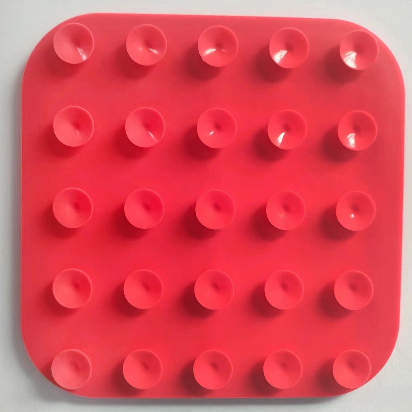 Pawfriends 3in1 Silicone Pet Lick Mat Cat Puppy Dog Slow Feeder Grooming Helper Mat Red - DogsDomain.com.au