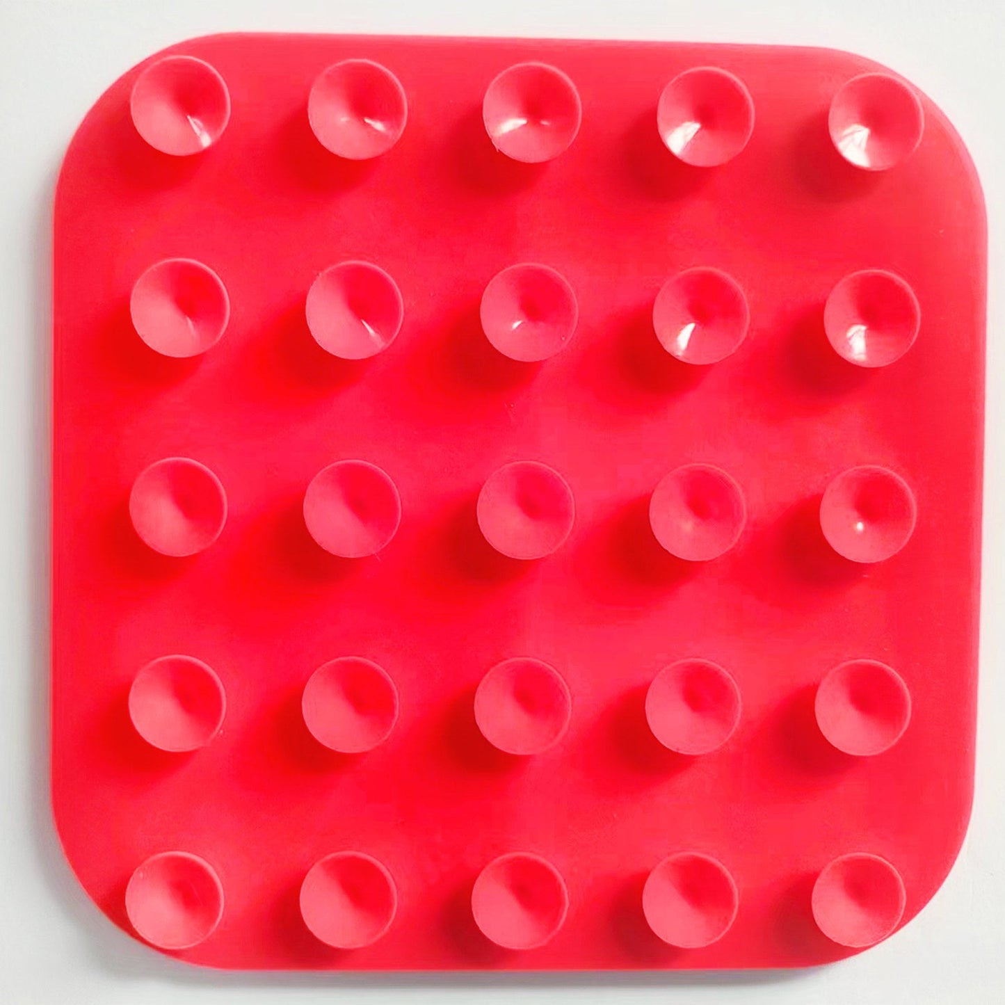 Pawfriends 4in1 Silicone Pet Lick Mat Cat Puppy Dog Slow Feeder Grooming Helper Mat Red - DogsDomain.com.au
