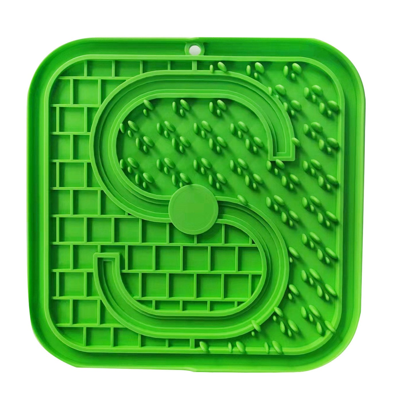 Pawfriends Asphyxia-resistant Silicone Pet Slow Food Mat Licking Mat Grooming Helper Green - DogsDomain.com.au