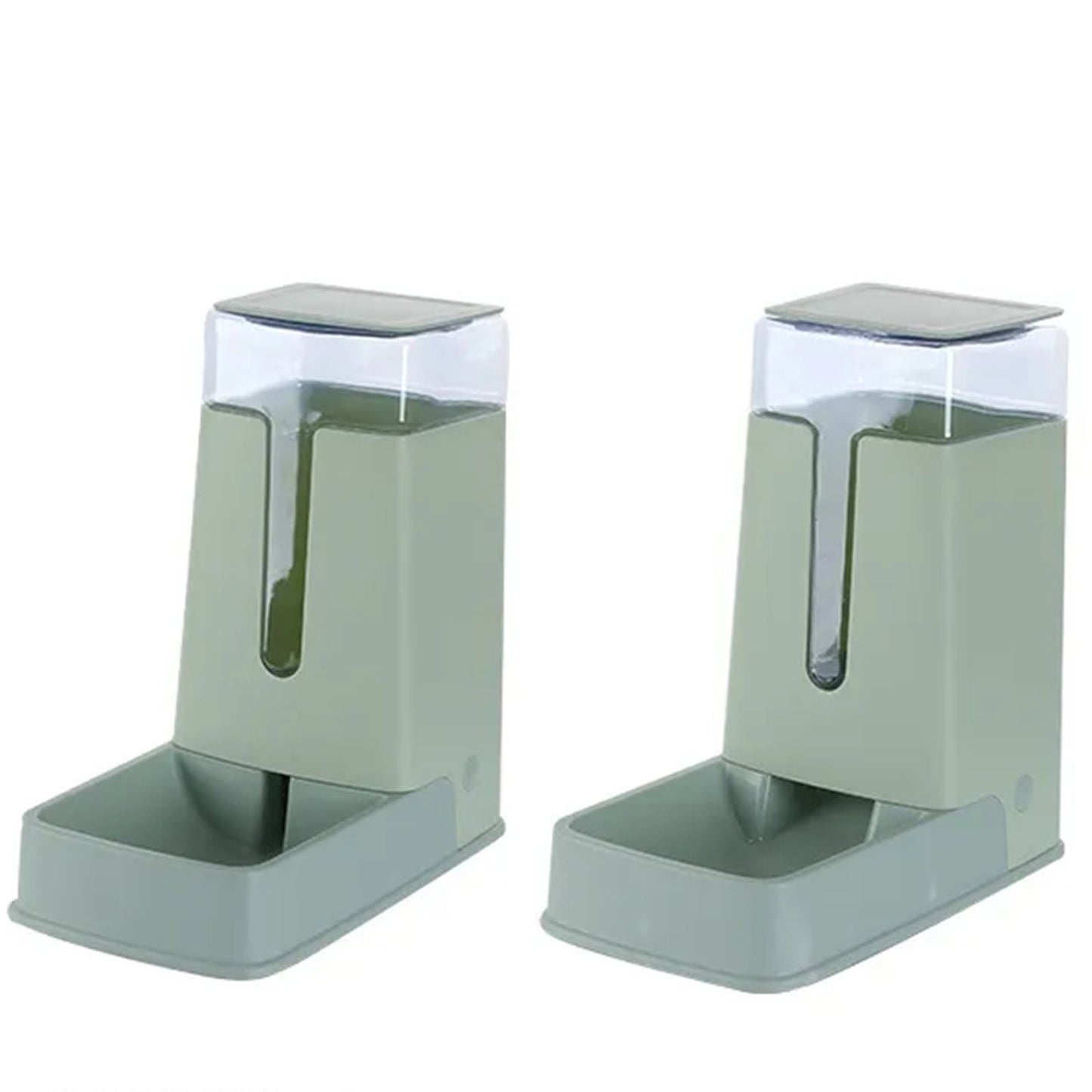 Pawfriends Automatic 3.5L Feeder Food Pet Dog Cat Puppy Dispenser Feeder Bowl Bottle Green - DogsDomain.com.au