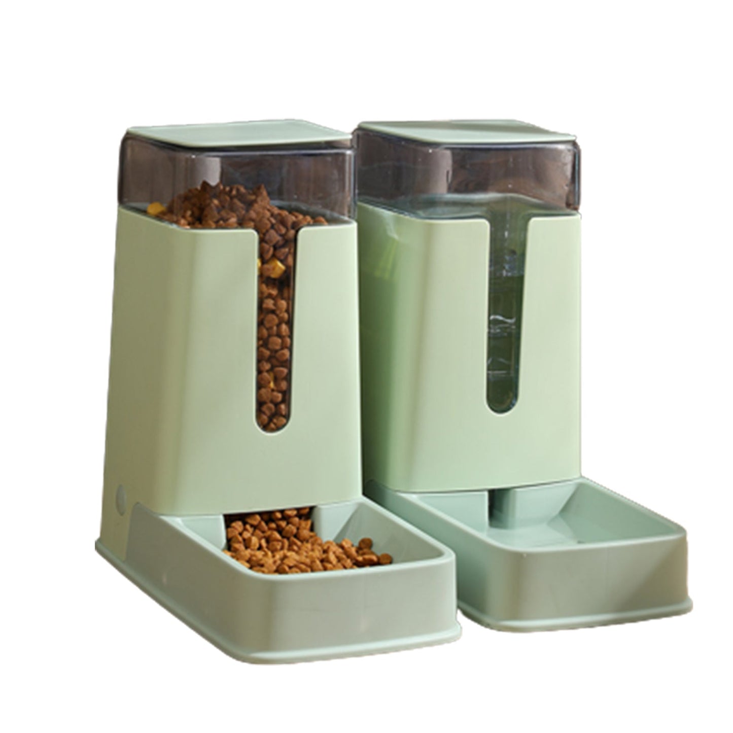 Pawfriends Automatic 3.5L Feeder Food Pet Dog Cat Puppy Dispenser Feeder Bowl Bottle Green - DogsDomain.com.au