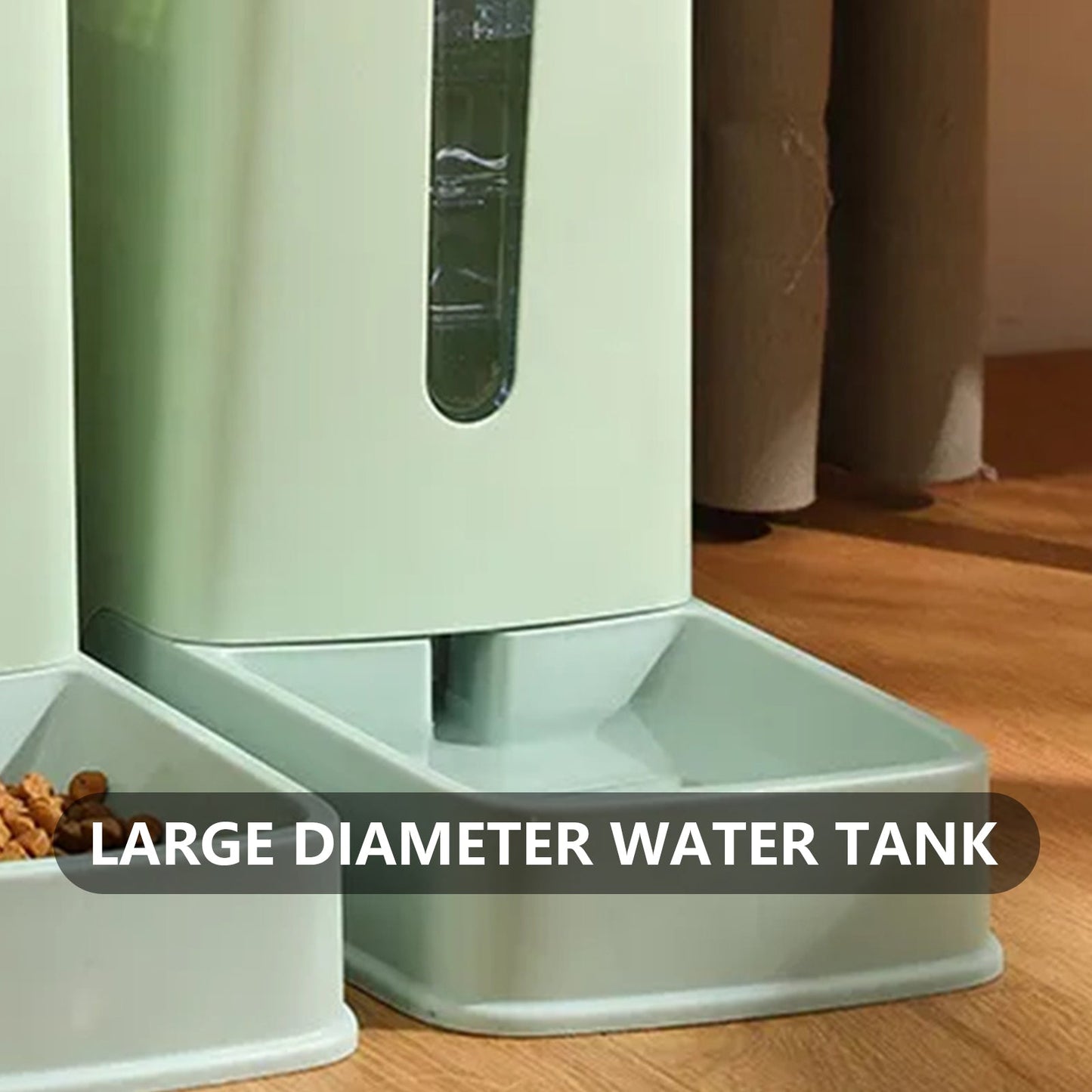 Pawfriends Automatic 3.5L Feeder Food Pet Dog Cat Puppy Dispenser Feeder Bowl Bottle Green - DogsDomain.com.au