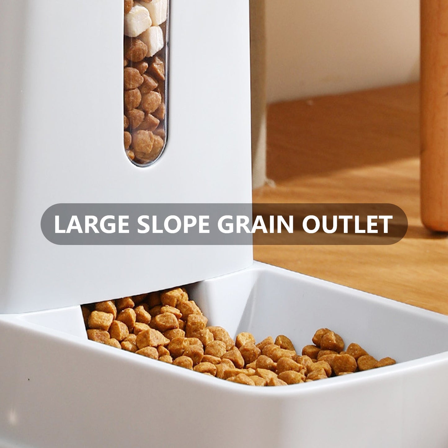 Pawfriends Automatic 3.5L Feeder Food Pet Dog Cat Puppy Dispenser Feeder Bowl Bottle White - DogsDomain.com.au